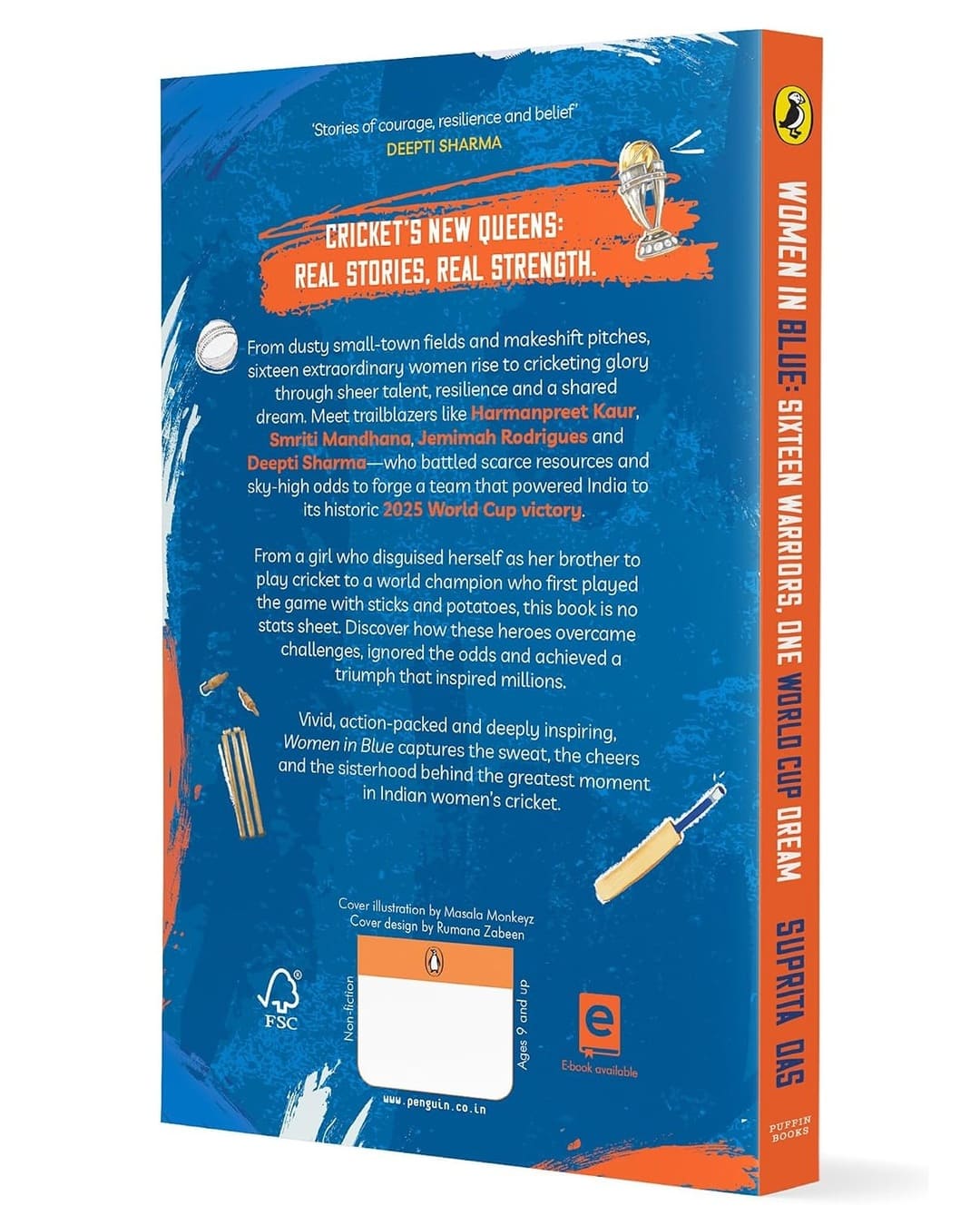 Women in Blue : Sixteen Warriors, One World Cup Dream by Suprita Das [Paperback]