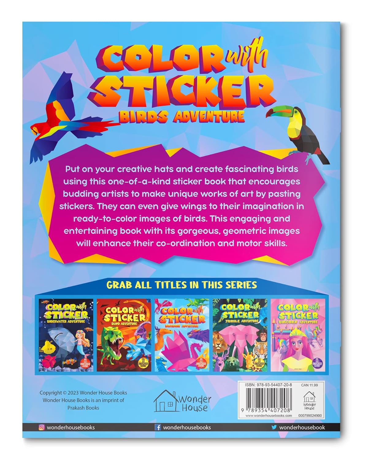 Color with Sticker - Birds Adventure [Paperback] - versoz.com