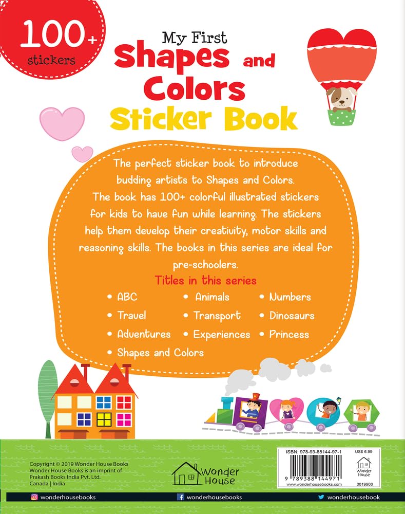 My First Shapes and Colours Sticker Book: Exciting Sticker Book With 100 Stickers by Wonder House Books [Paperback] - versoz.com