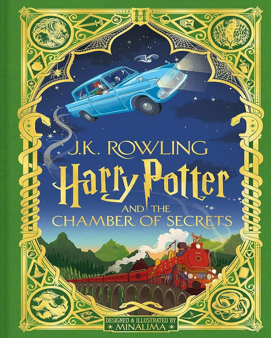 Harry Potter & The Chamber Of Secrets : Minalima Edition by J K Rowling [Hardcover] - versoz.com