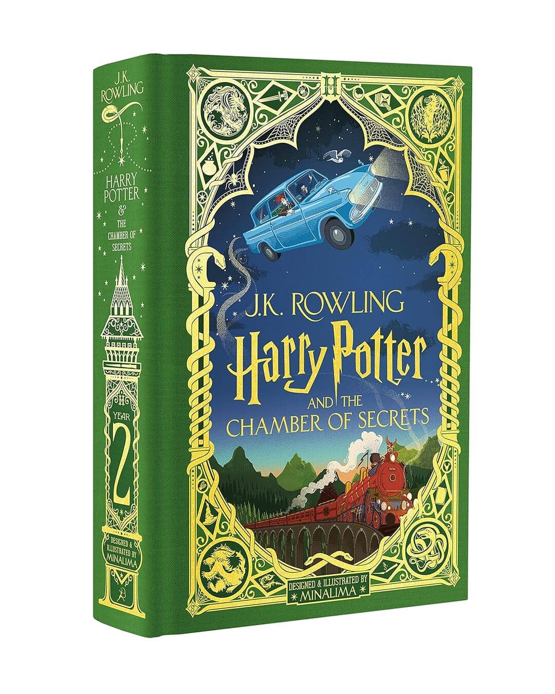 Harry Potter & The Chamber Of Secrets : Minalima Edition by J K Rowling [Hardcover] - versoz.com