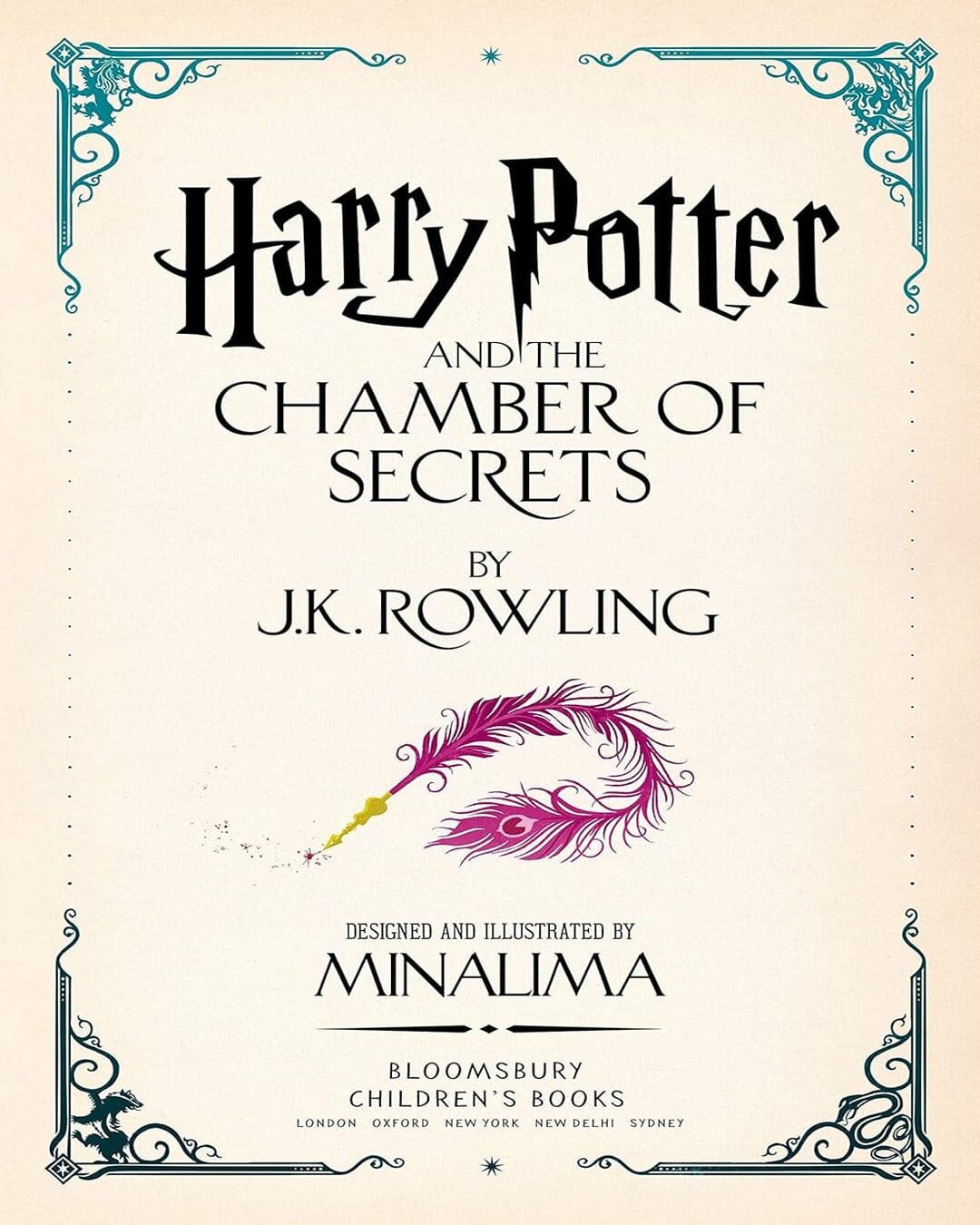 Harry Potter & The Chamber Of Secrets : Minalima Edition by J K Rowling [Hardcover] - versoz.com