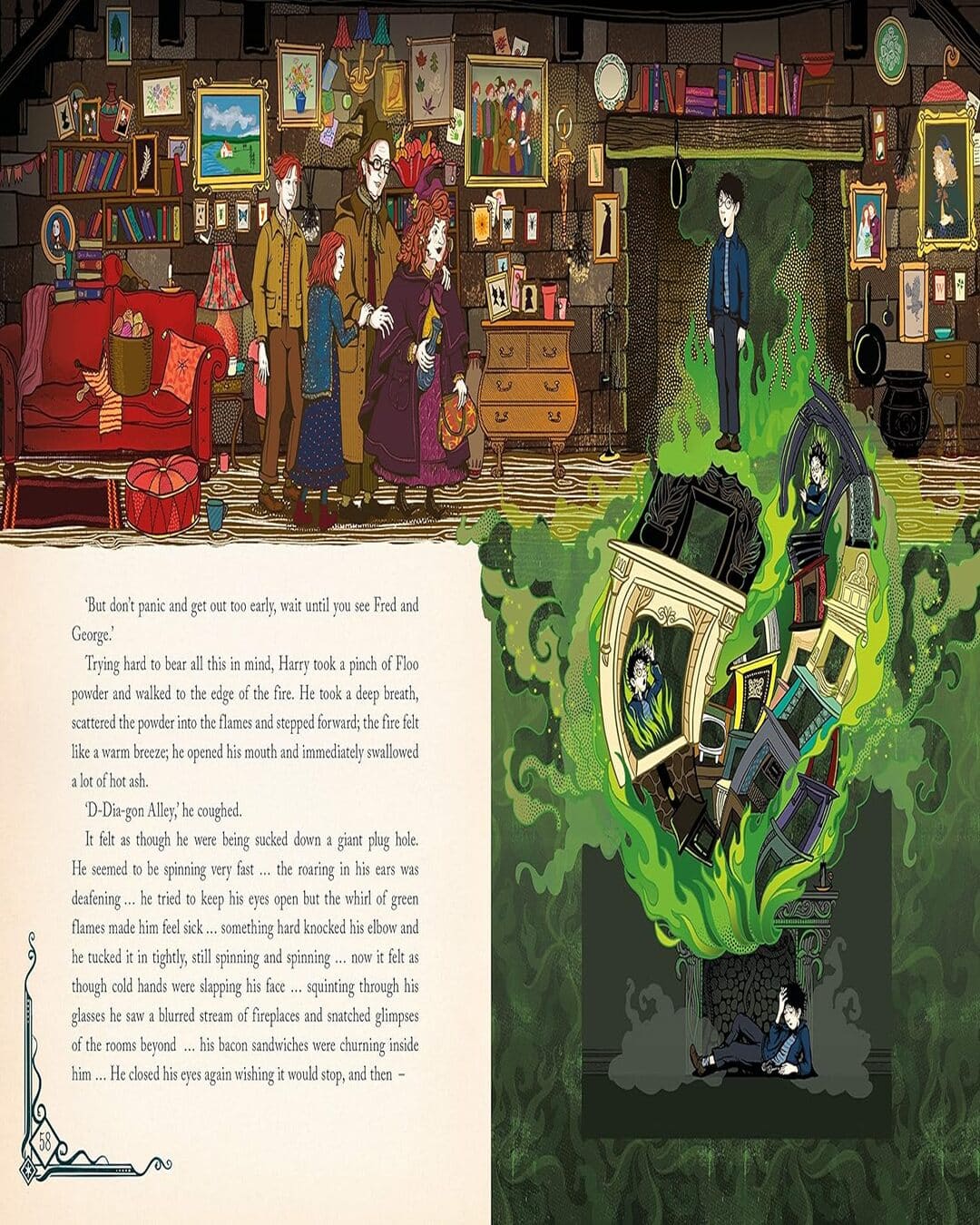 Harry Potter & The Chamber Of Secrets : Minalima Edition by J K Rowling [Hardcover] - versoz.com