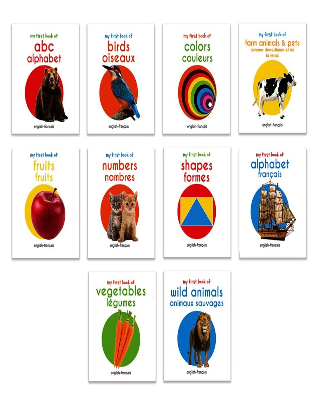 My First English-French Learning Library (Ma premiÃ¨re bibliothÃ¨que bilingue anglais-franÃ§ais) by Wonder House Books [Boxset] [Boxset] - versoz.com