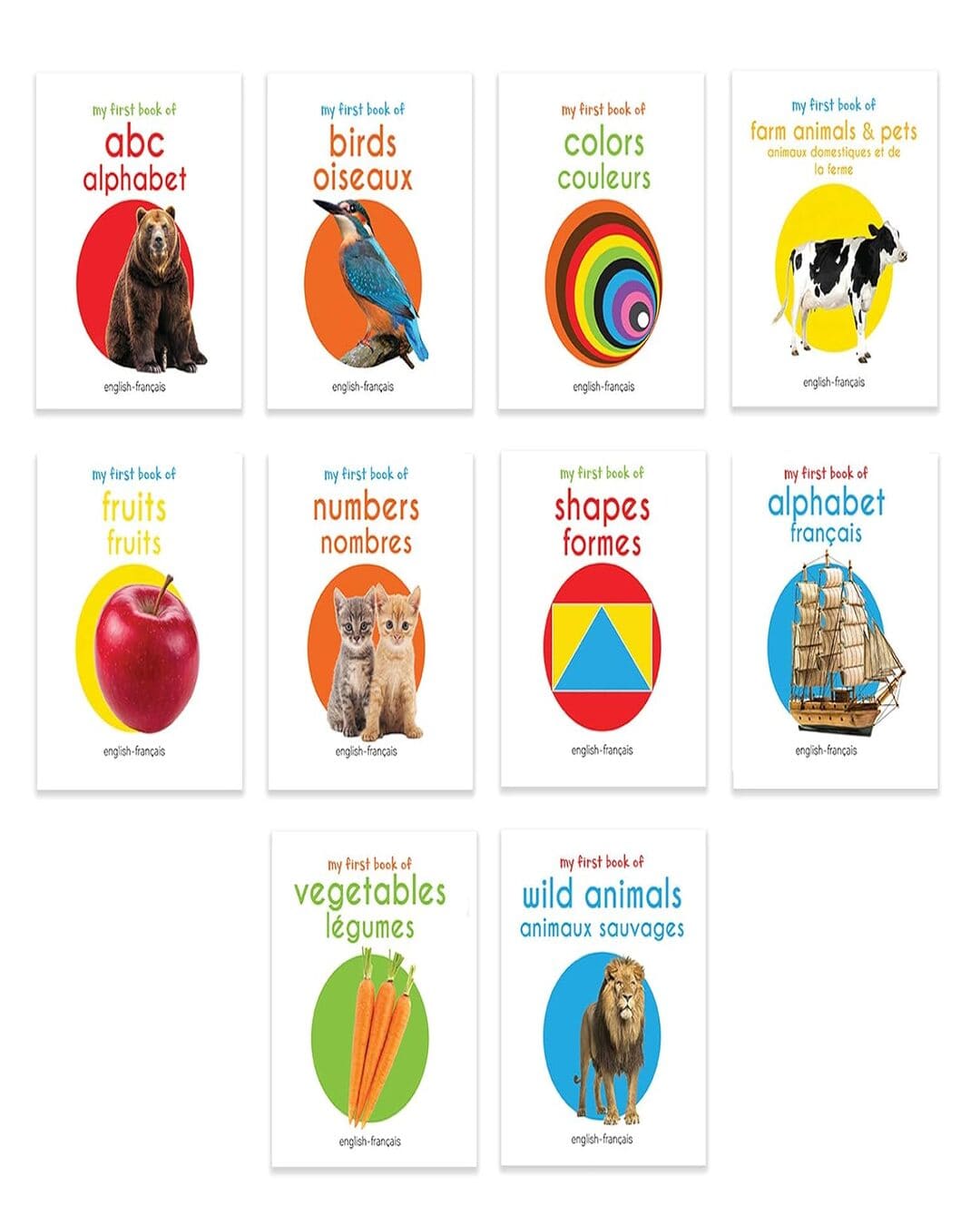 My First English-French Learning Library (Ma premiÃ¨re bibliothÃ¨que bilingue anglais-franÃ§ais) by Wonder House Books [Boxset] [Boxset] - versoz.com