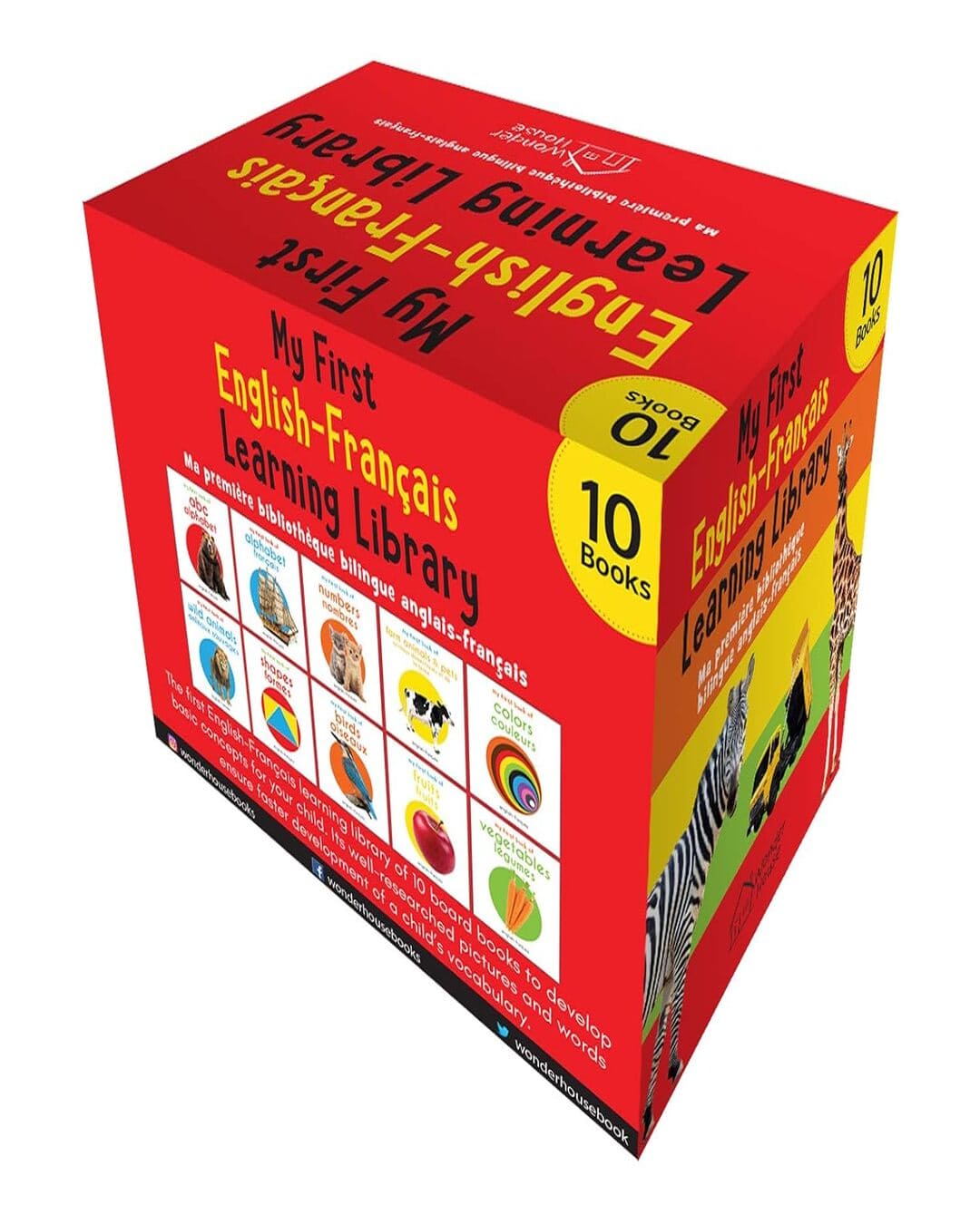 My First English-French Learning Library (Ma premiÃ¨re bibliothÃ¨que bilingue anglais-franÃ§ais) by Wonder House Books [Boxset] [Boxset] - versoz.com