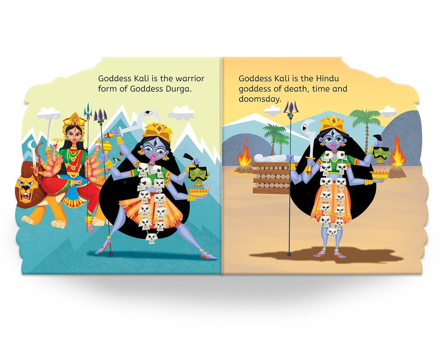 My First Shaped Board Book: Illustrated Kali Hindu Mythology Picture Book For Kids Age 2+ (Indian Gods and Goddesses) by Wonder House Books [Board Book] - versoz.com