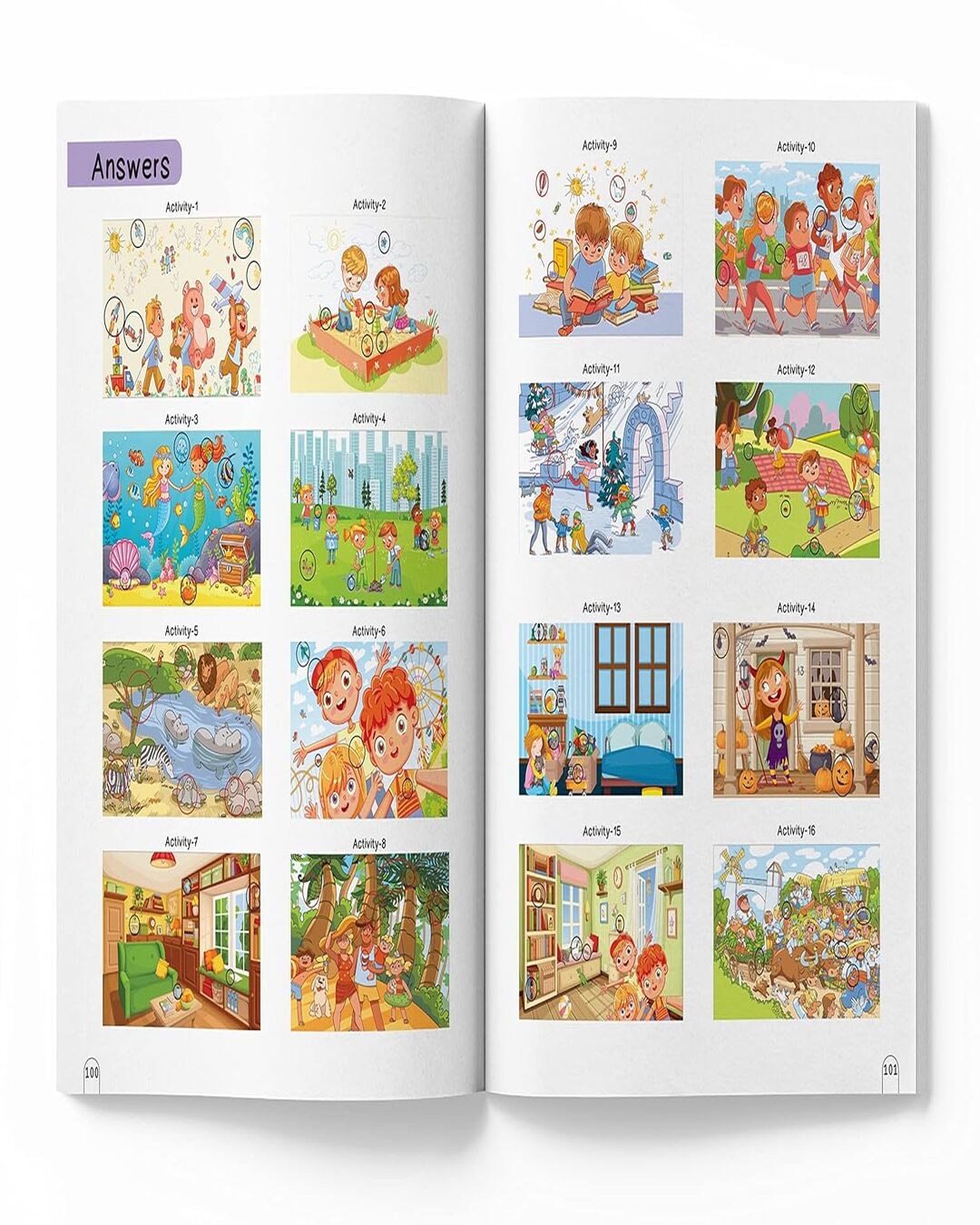 101 SPOT the HIDDEN Objects Activity Book by Wonder House Books [Paperback] - versoz.com