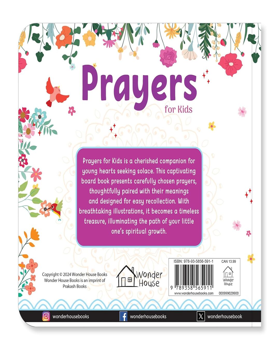Prayers For Kids by Wonder House Books (Illustrated) [Board Book] - versoz.com
