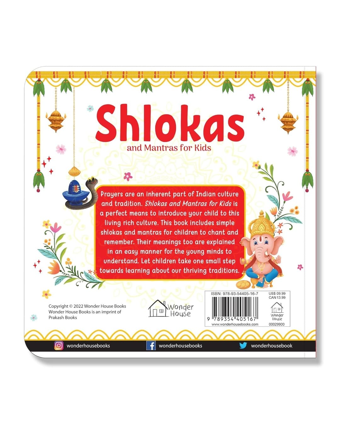Shlokas and Mantras for Kids by Wonder House Books [Board Book] - versoz.com
