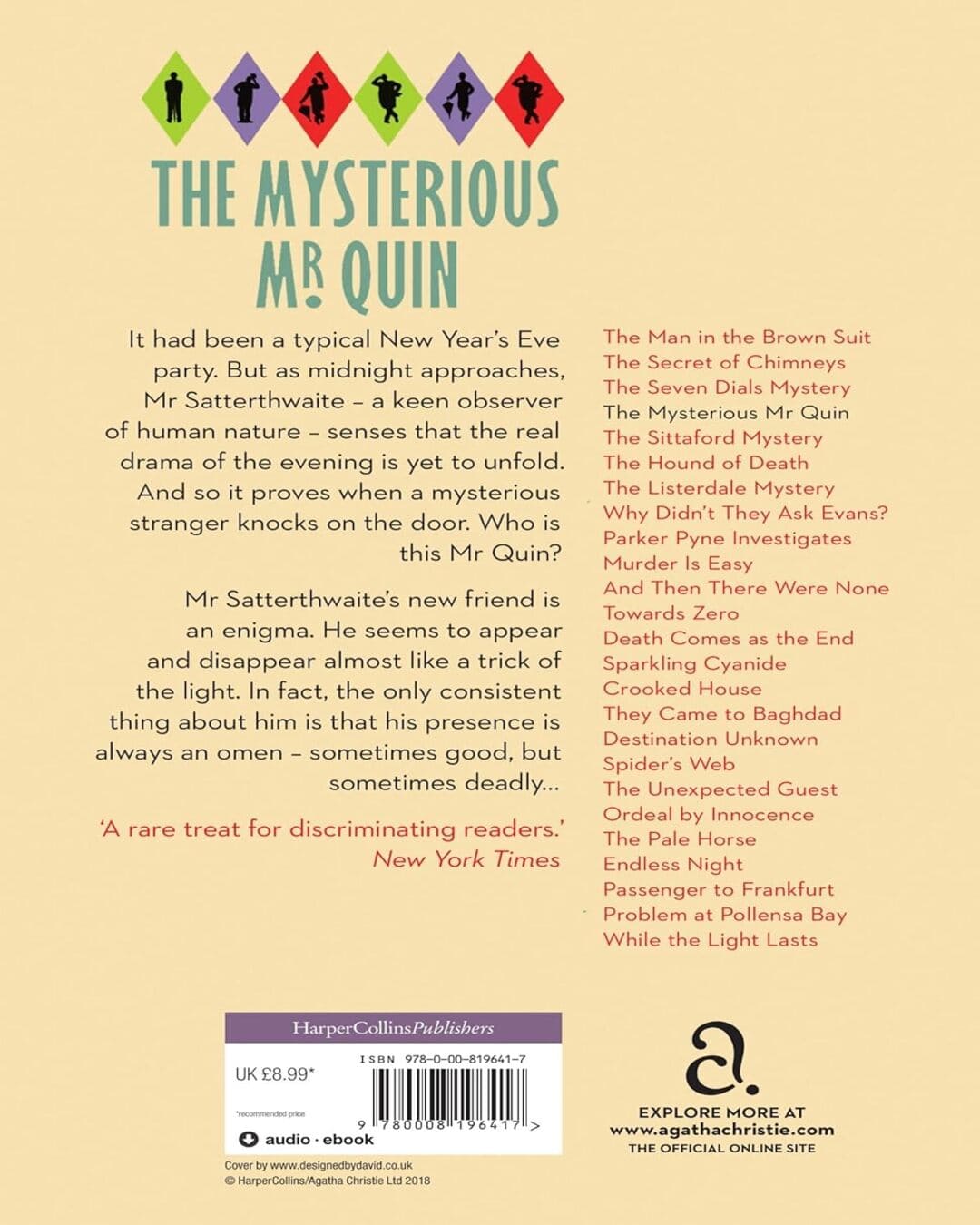 The Mysterious Mr. Quin by Agatha Christie [Paperback] - versoz.com