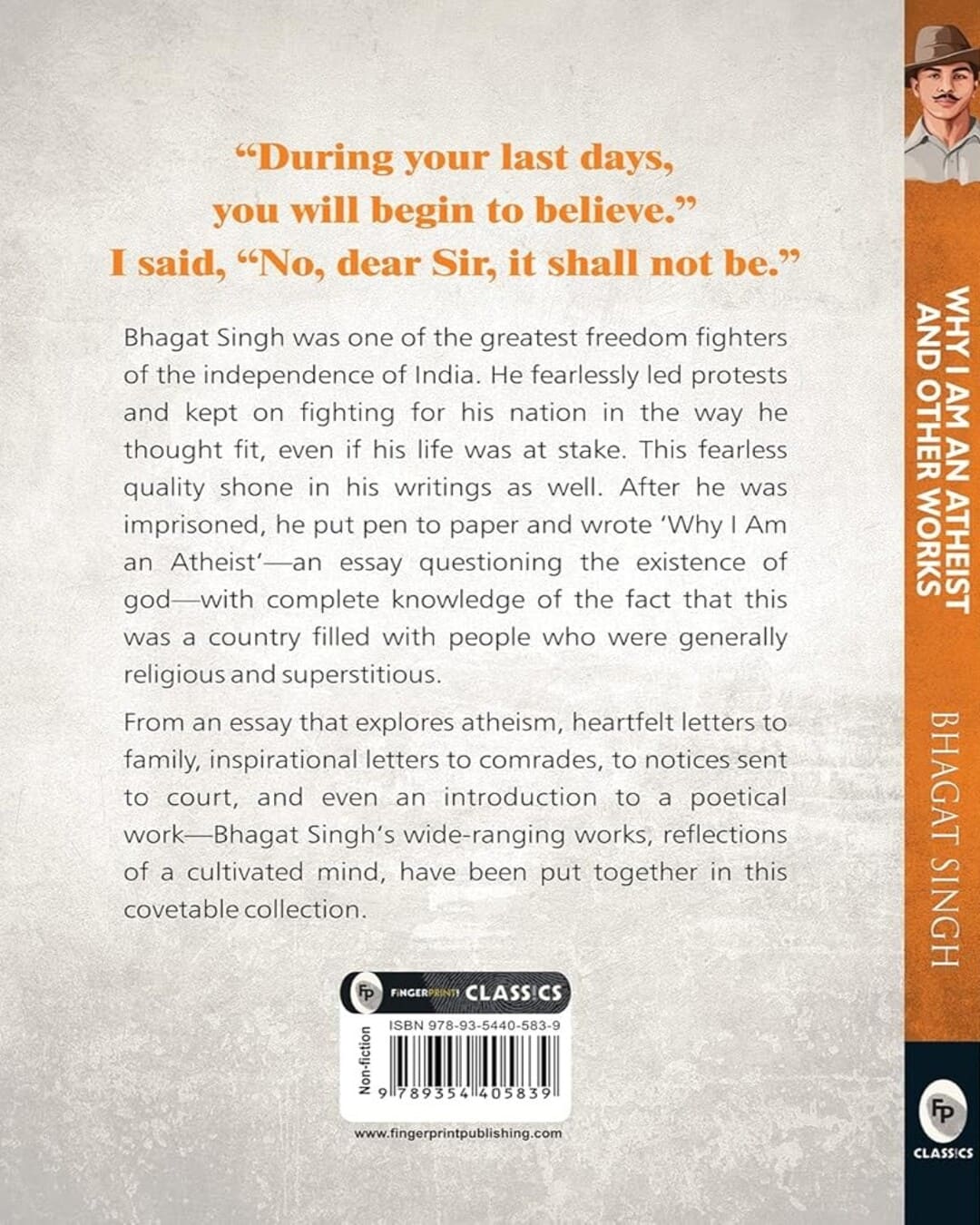 Why I am an Atheist and Other Works by Bhagat Singh [Paperback] - versoz.com