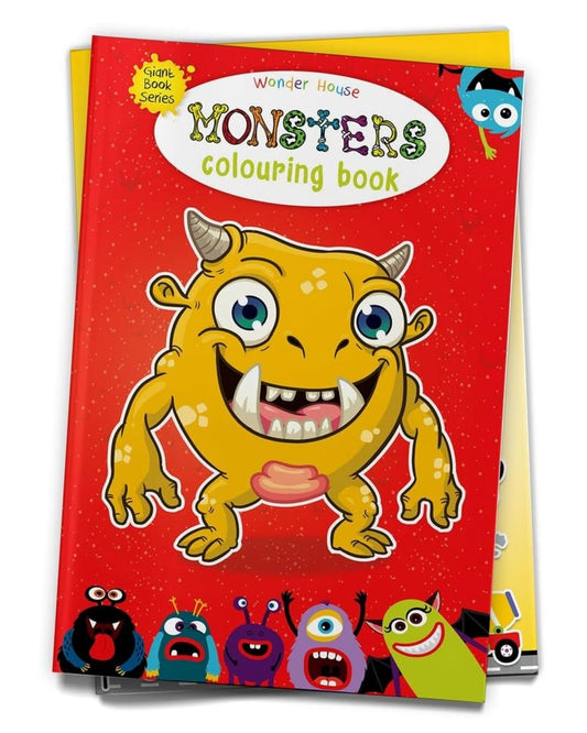 Monster Colouring Book (Giant Book Series) by Wonder House Books [Paperback] - versoz.com