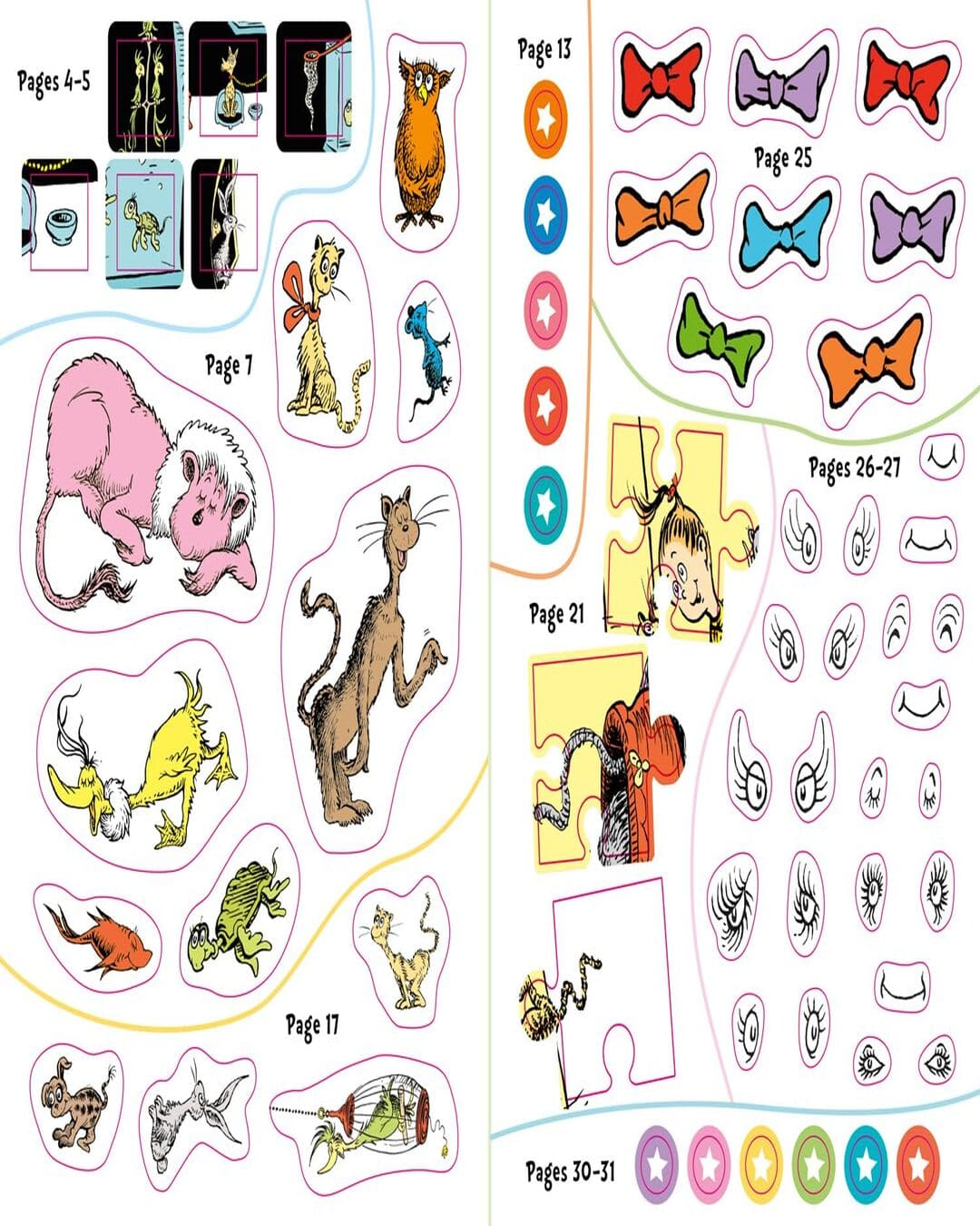 Animals Galore: A Sticker Activity Book by Illustrated By Dr. Seuss [Paperback]