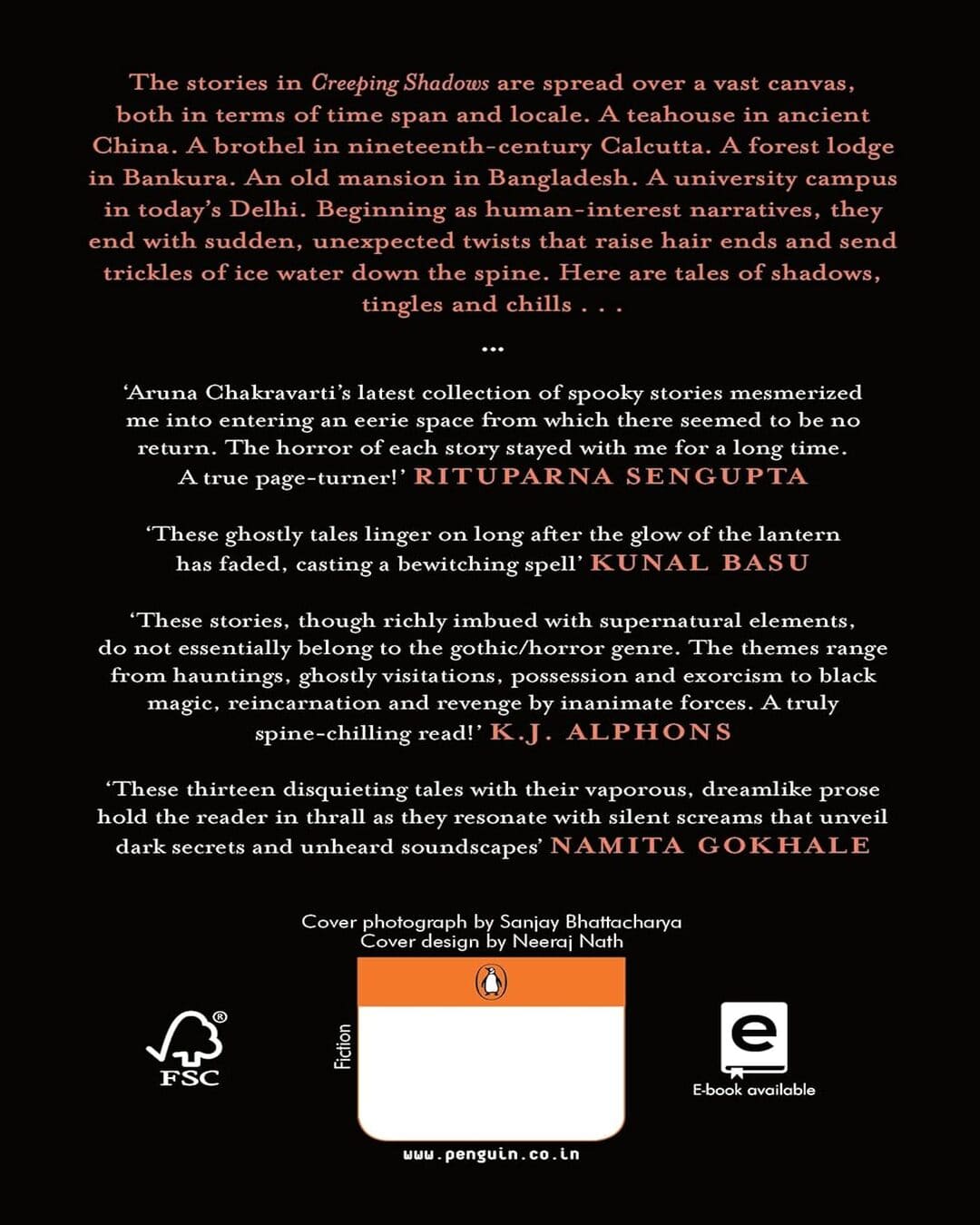 Creeping Shadows: Thirteen Ghost Stories by Aruna Chakravarti [Paperback]
