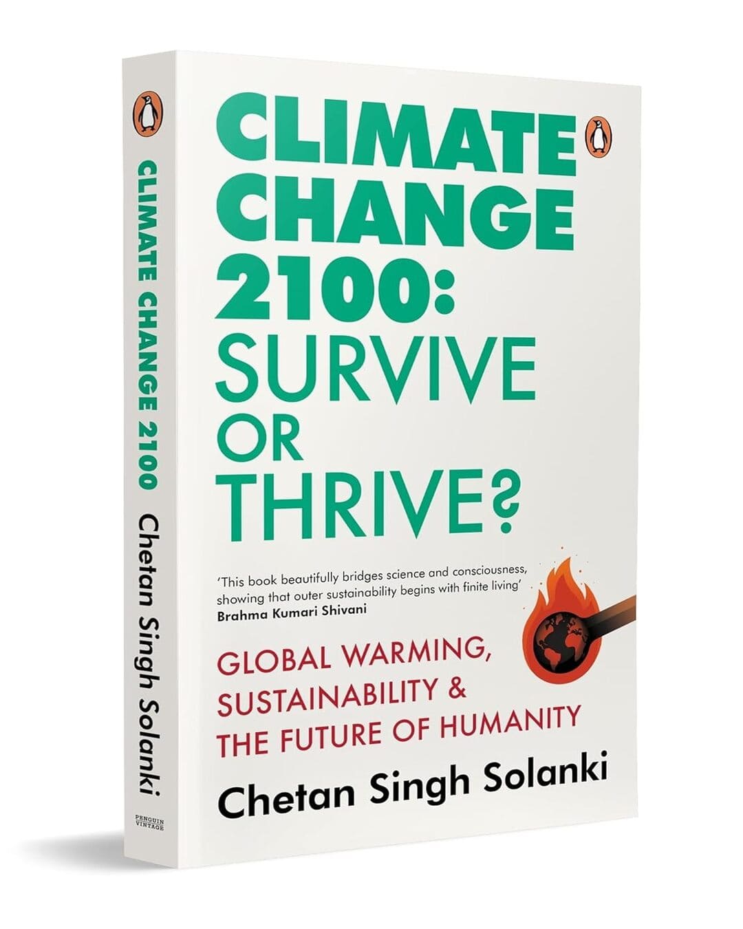 Climate Change 2100: Survive or Thrive?: Global Warming, Sustainability & the Future of Humanity by Chetan Singh Solanki [Paperback]