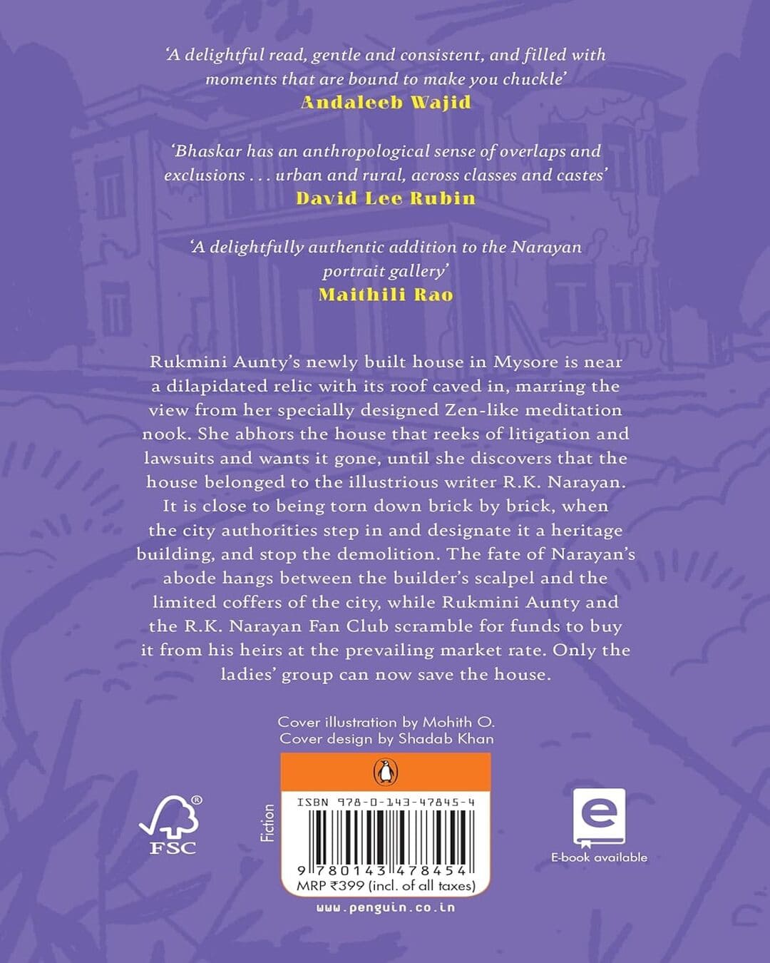 Rukmini Aunty And The R K Narayan Fan Club by Sita Bhaskar [Paperback]