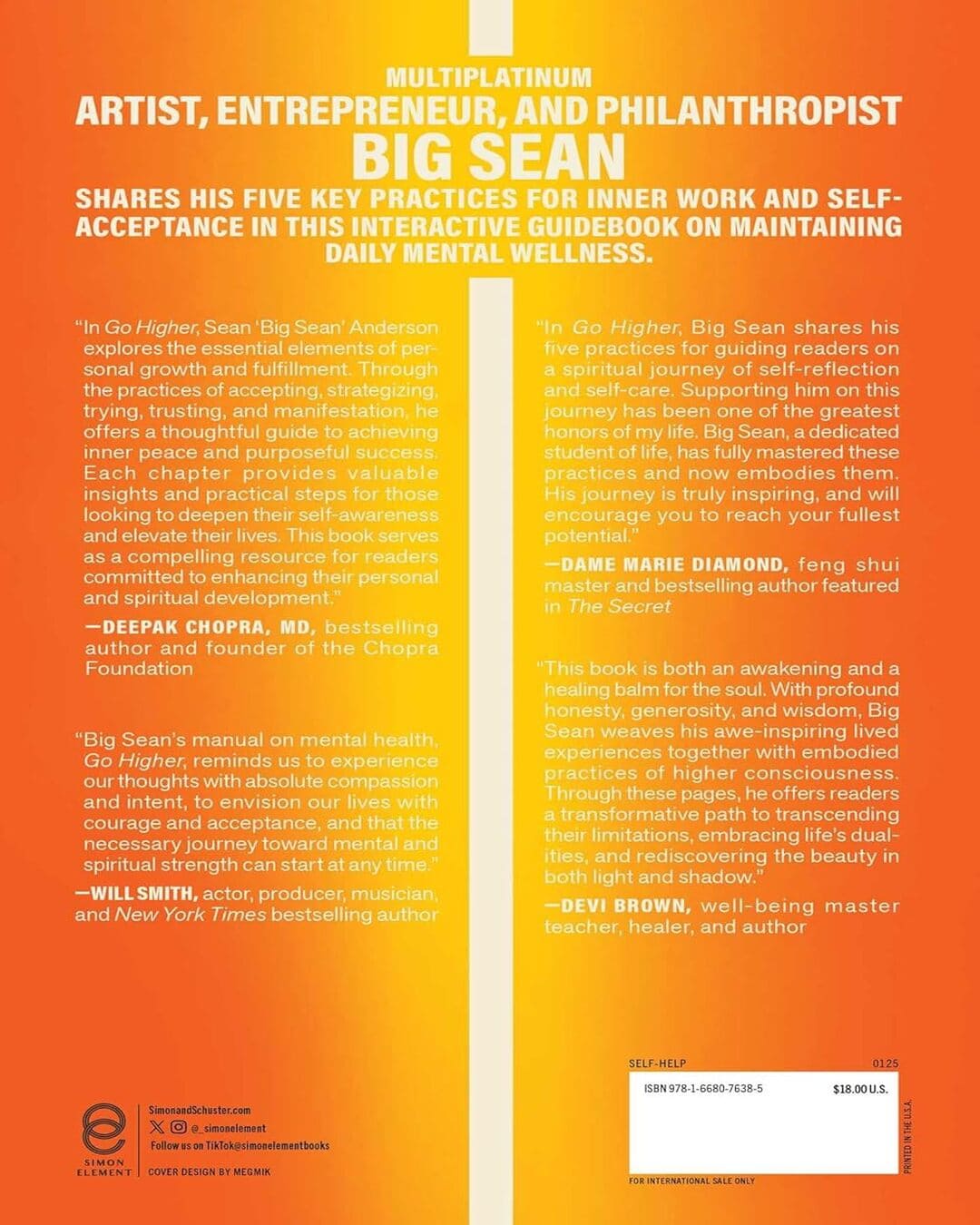 Go Higher: Five Practices for Purpose, Success, and Inner Peace by Big Sean [Paperback]