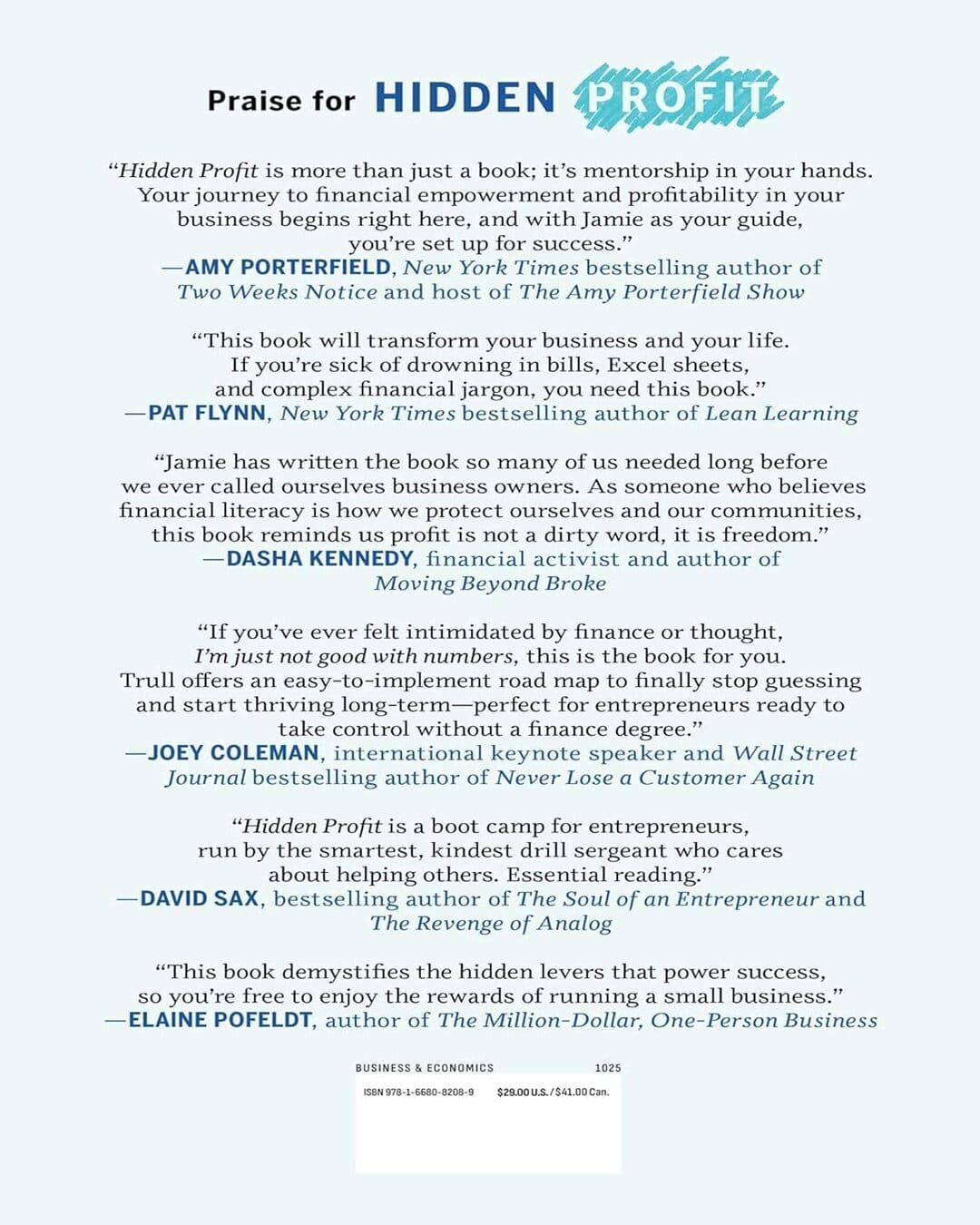 Hidden Profit by Jamie Trull [Hardcover]