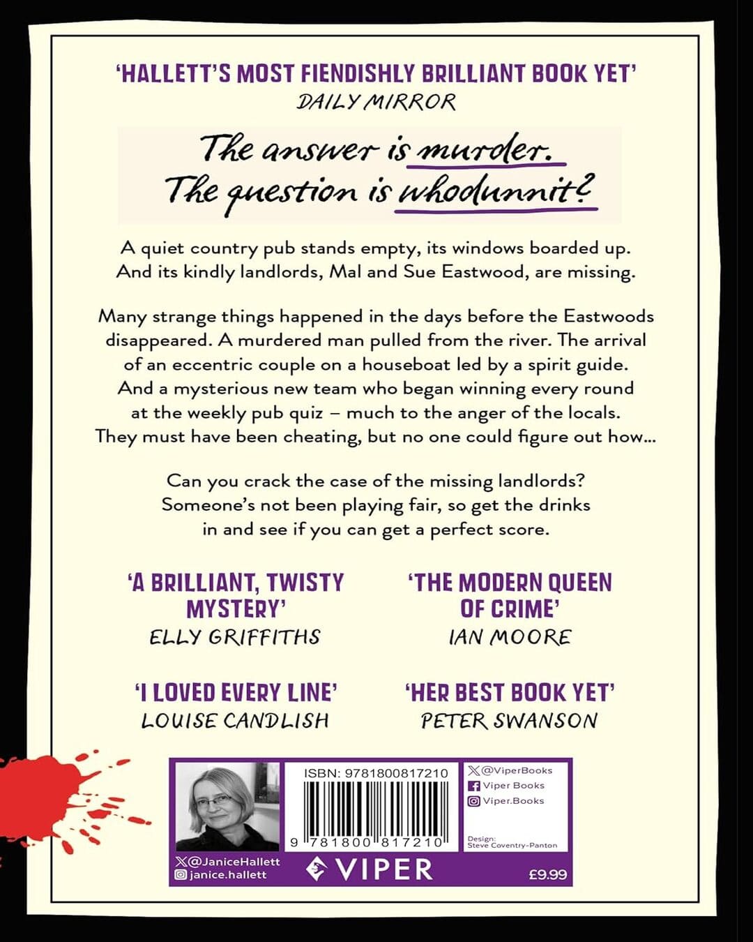 The Killer Question by Janice Hallett [Paperback]