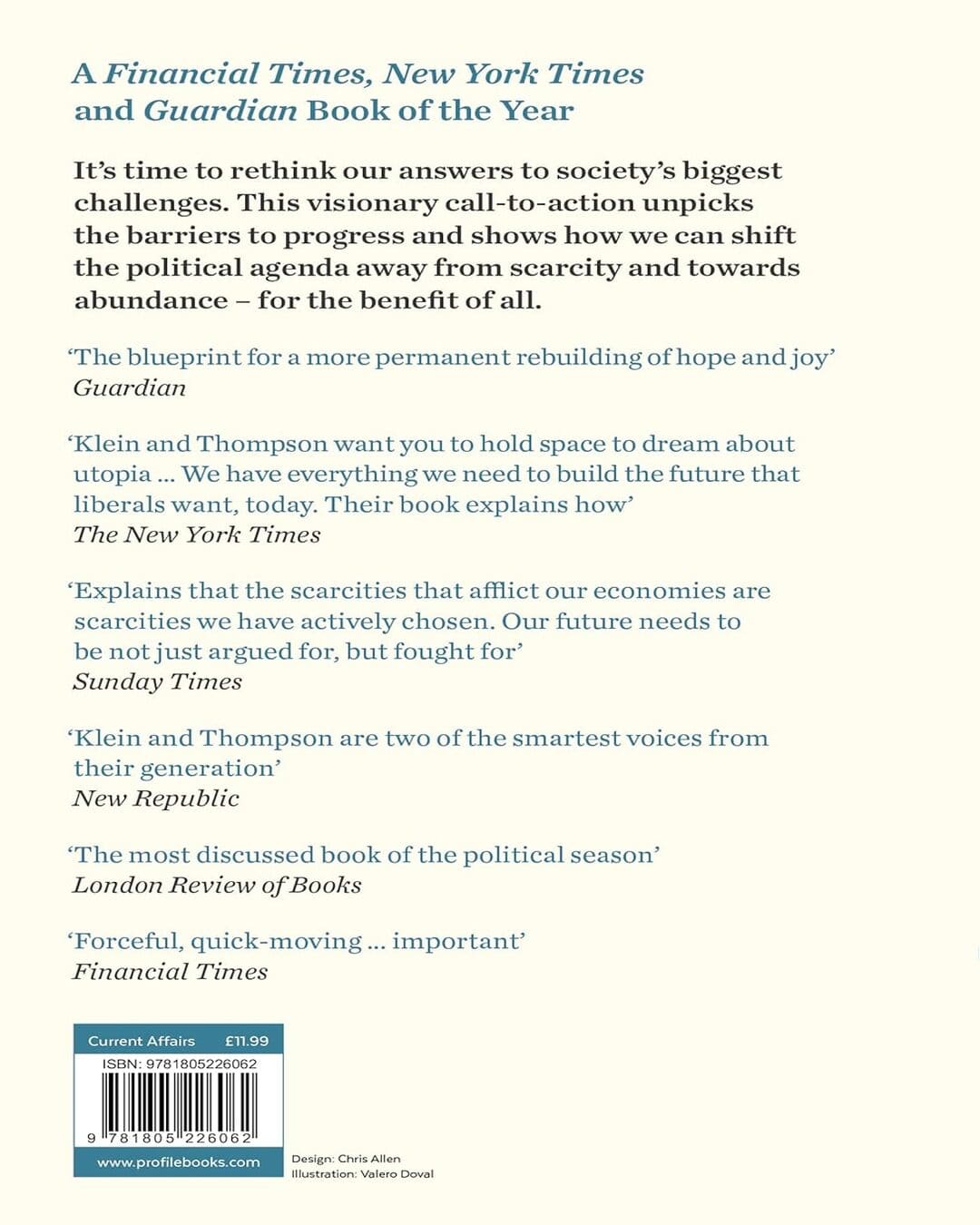 Abundance by Ezra Klein And Derek Thompson [Paperback]