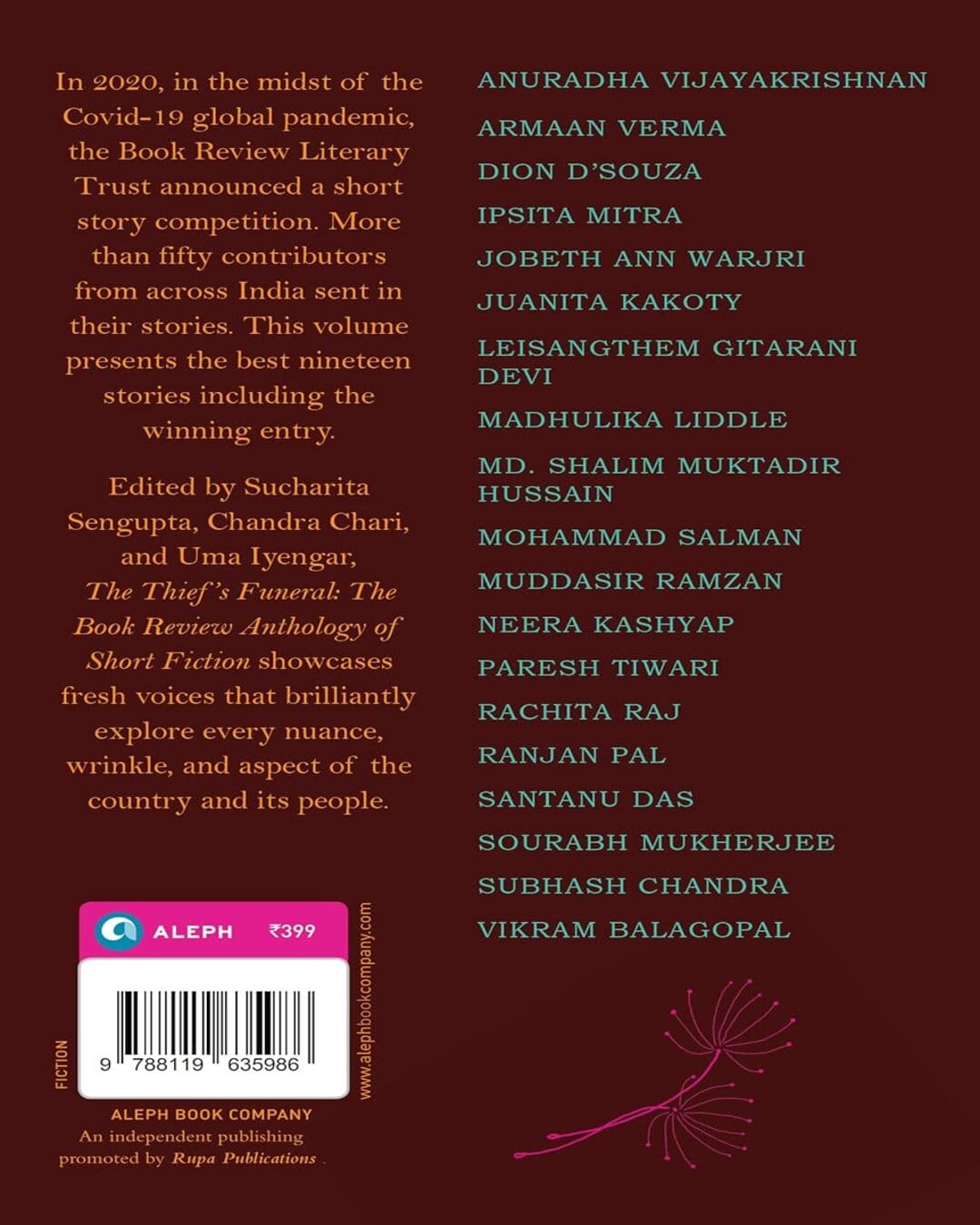 The Thief’s Funeral Edited by Sucharita Sengupta, Chandra Chari & Uma Iyengar [Paperback]