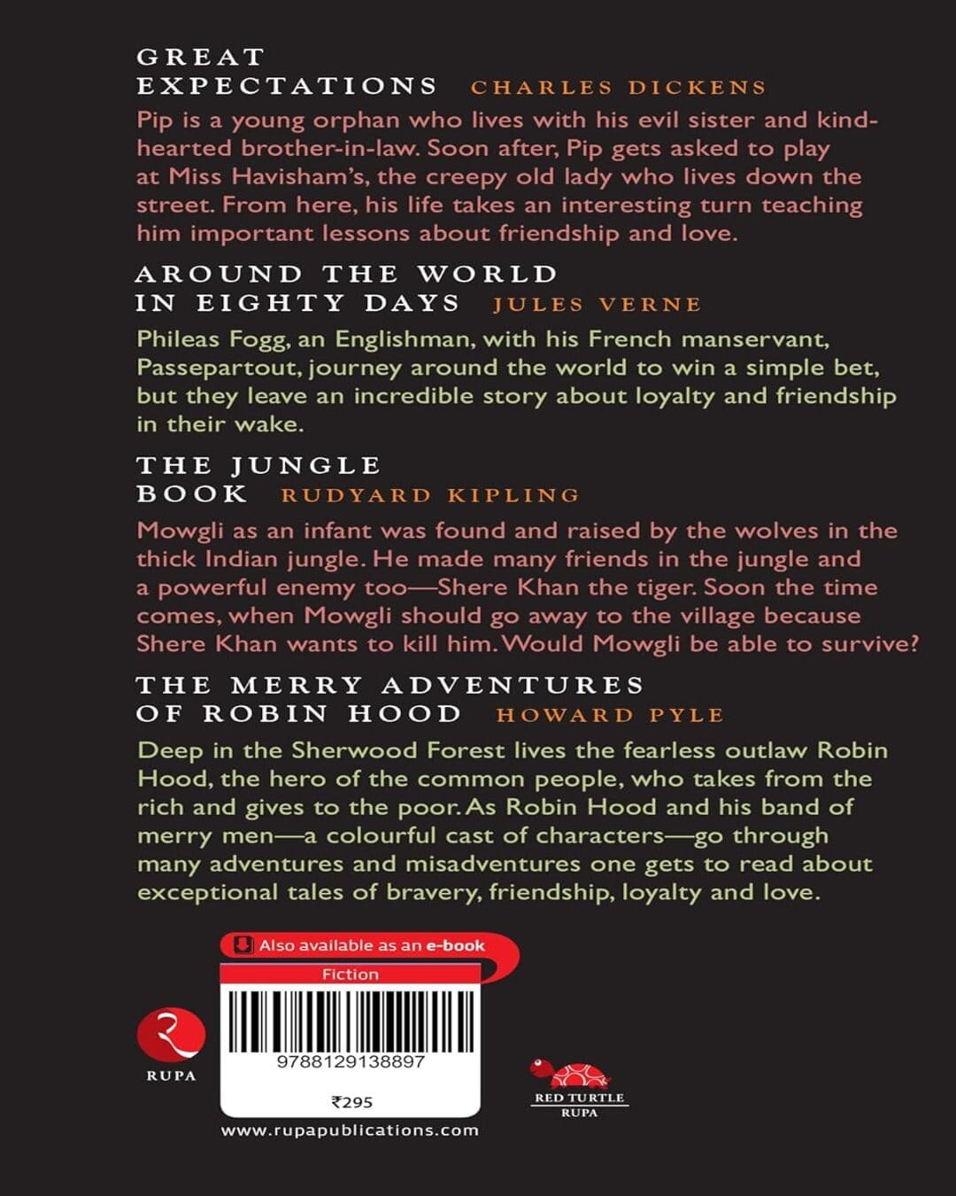 Junior Classics Book 5 by Charles Dickens, Jules Verne, R Kipling, H Pyle  [Paperback]