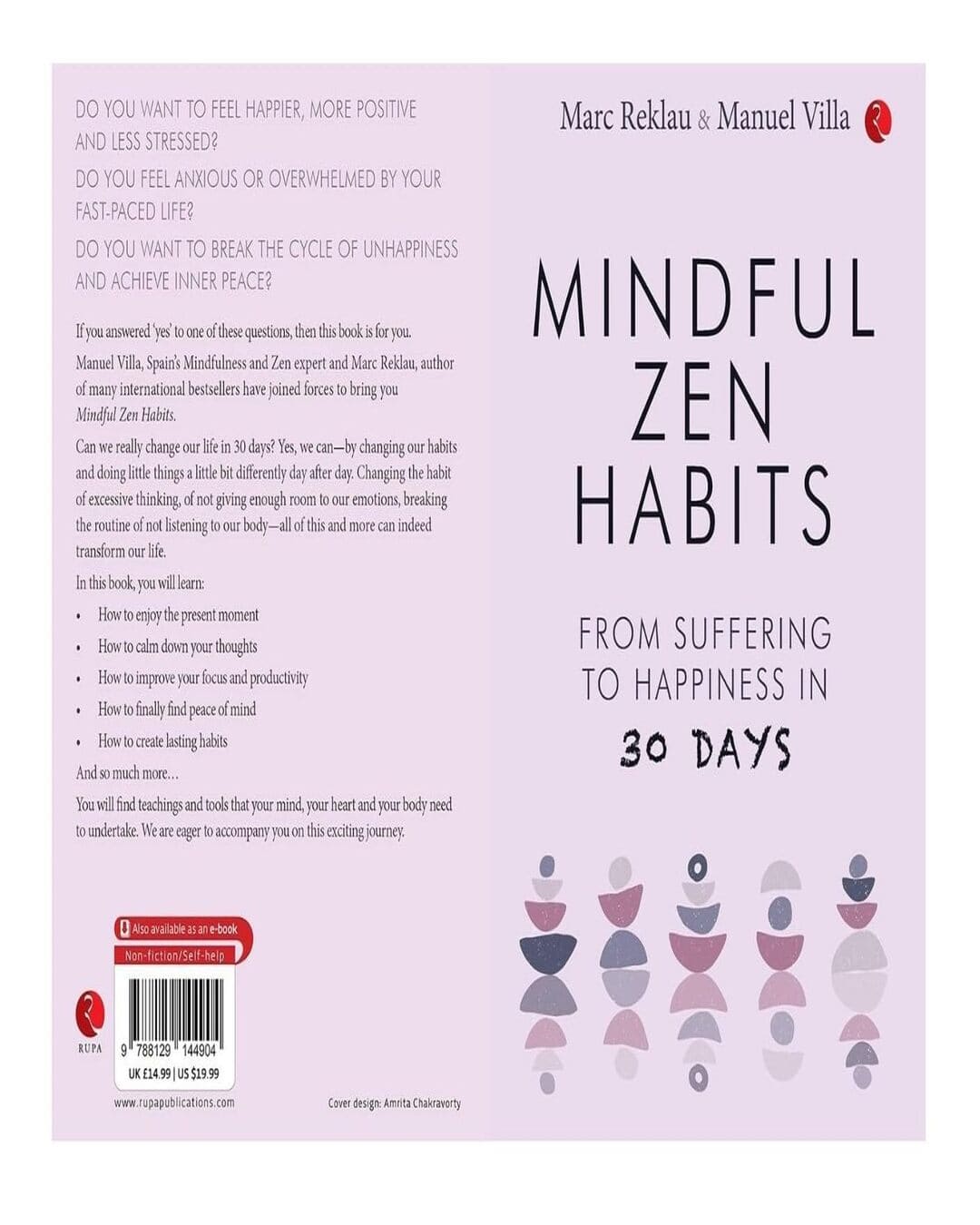 MINDFUL ZEN HABITS: From Suffering to Happiness In 30 Days by Marc Reklau and Manuel Villa [Paperback]