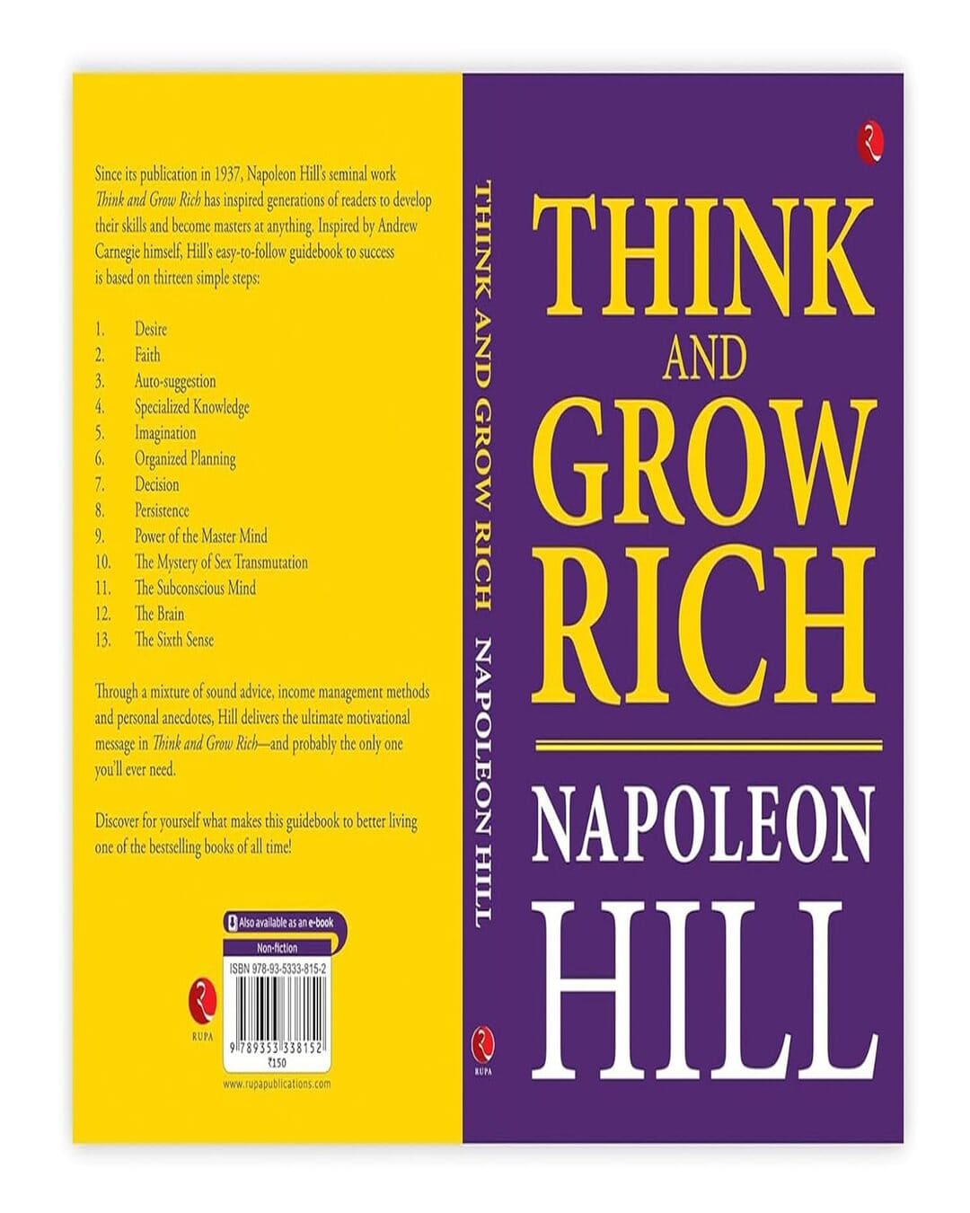 Think And Grow Rich by Napoleon Hill [Paperback]