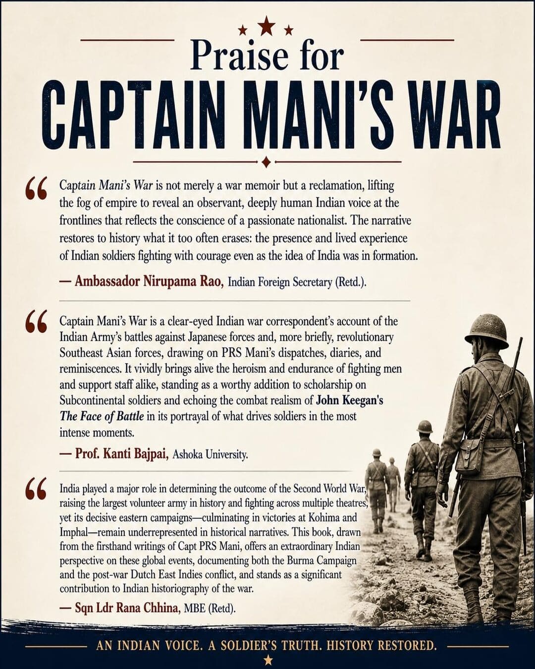 Captain Manis War by Prs Mani, Inderjeet Mani (Ed) [Hardcover]