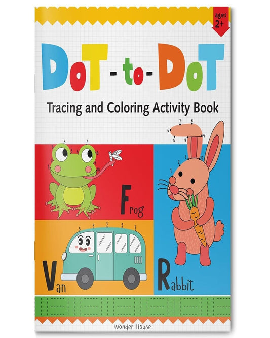 Preschool Activity Book: Dot-To-Dot - Tracing and Coloring Activity Book For Kids by Wonder House Books [Paperback]