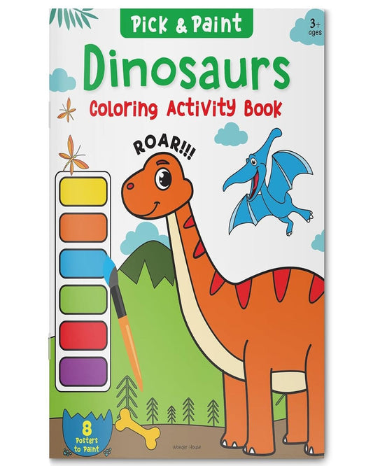 Pick and Paint Coloring Activity BookÂ For Kids: Dinosaurs by Wonder House Books [Paperback]