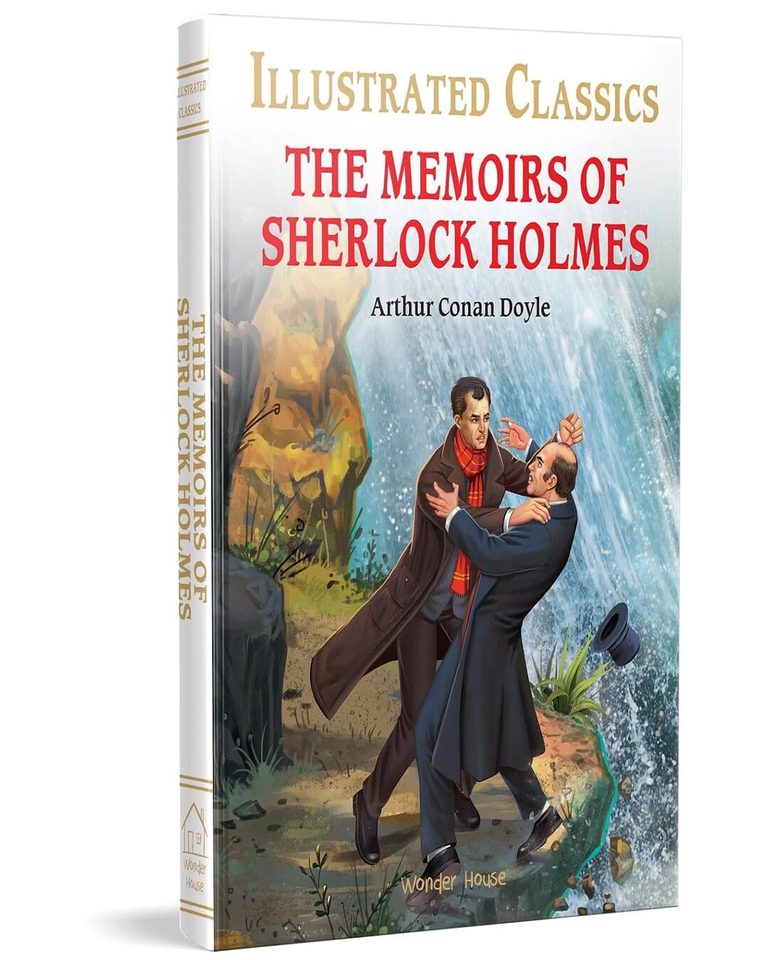 the-memoirs-of-sherlock-holmes-illustrated-abridged-children-classic-english-novel-with-review-que-arthur-conan-doyle-wonder-house-books