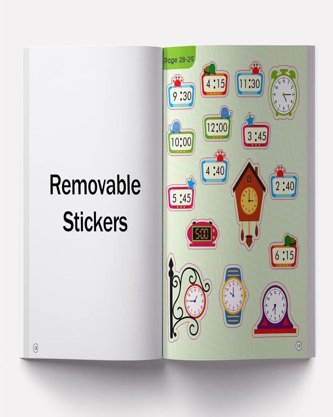 Tell the Time Sticker Activity Book: Fun Activity Book for Children, 100 + Stickers [Paperback]