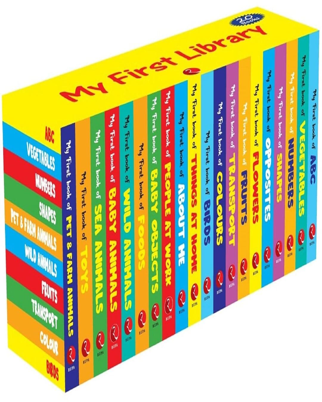 My First Library - Set of 20 Books (Box set) - Kids Learning Board books - Children growth and development book [Hardcover]
