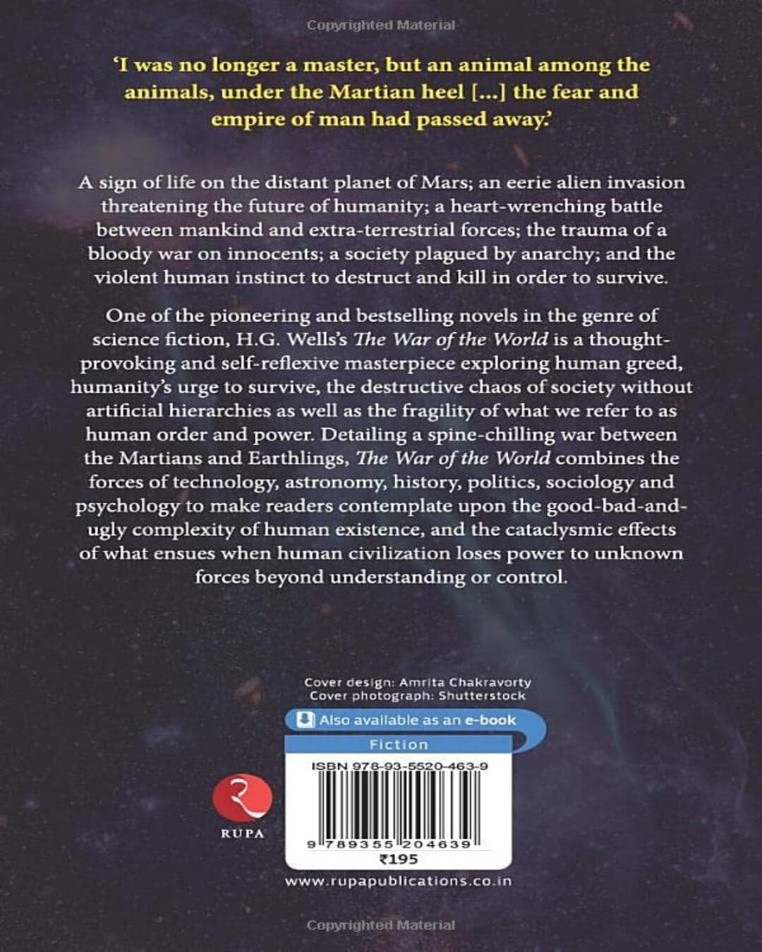 The War of The Worlds by H.G. Wells [Paperback]