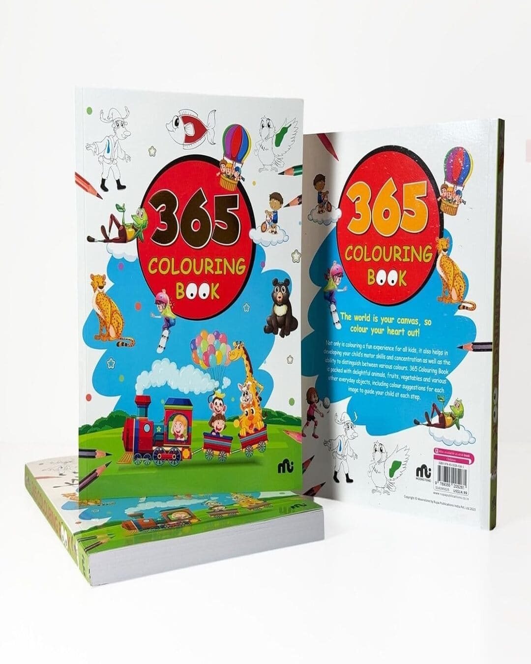 365 Colouring Book for Kids - Painting and Drawing Book with 365 Big Pictures [Paperback]