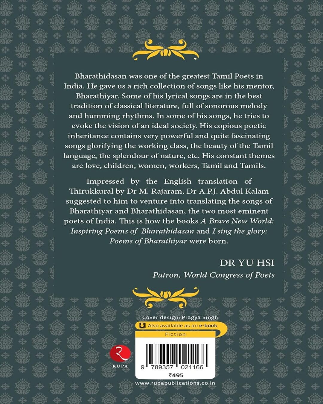 A Brave New World: Bharathidasan Songs by Bharathidasan, Dr M. Rajaram (Translator) [Paperback]