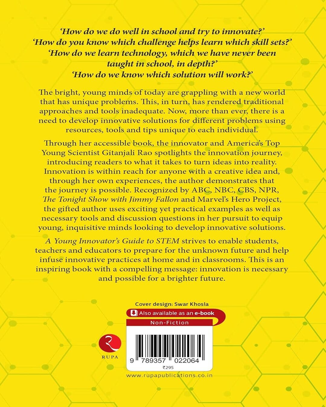 A Young Innovator’s Guide to STEM : Five Steps for Students, Educators and Parents by Gitanjali Rao [Paperback]