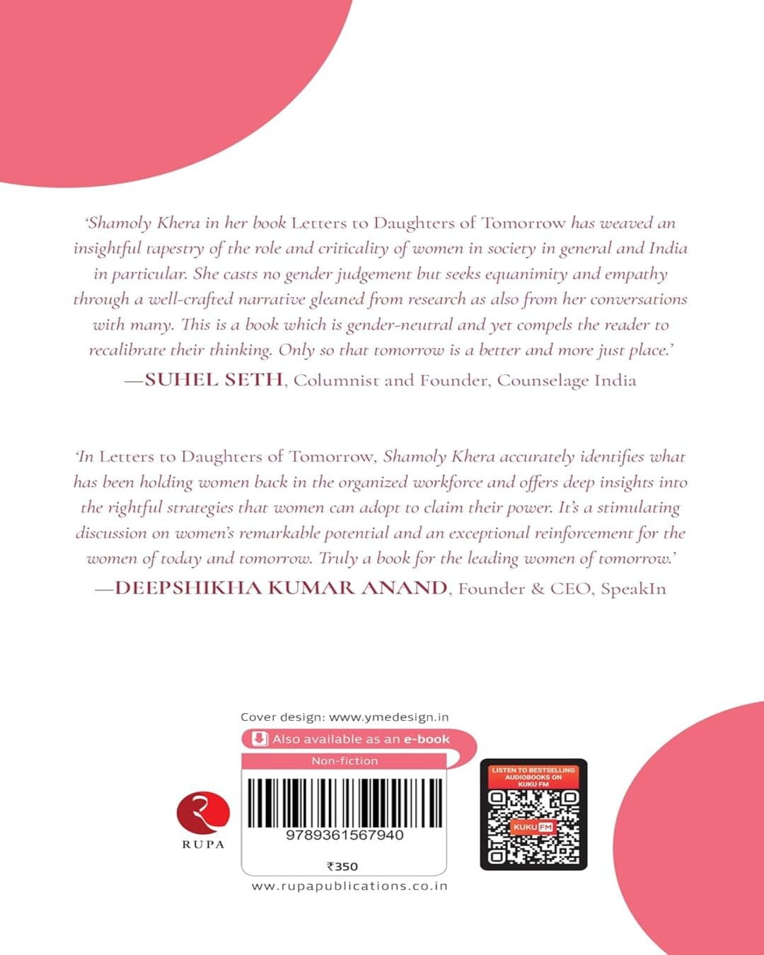 Letters to Daughters of Tomorrow: Breaking Stereotypes to Unleash Her Potential [Paperback]