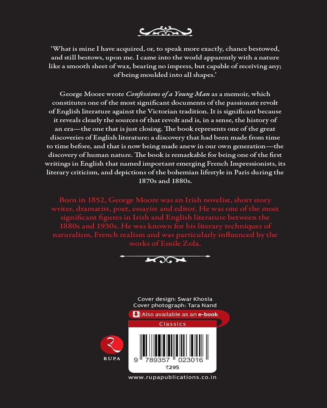 Confessions Of A Young Man by George Moore [Paperback]