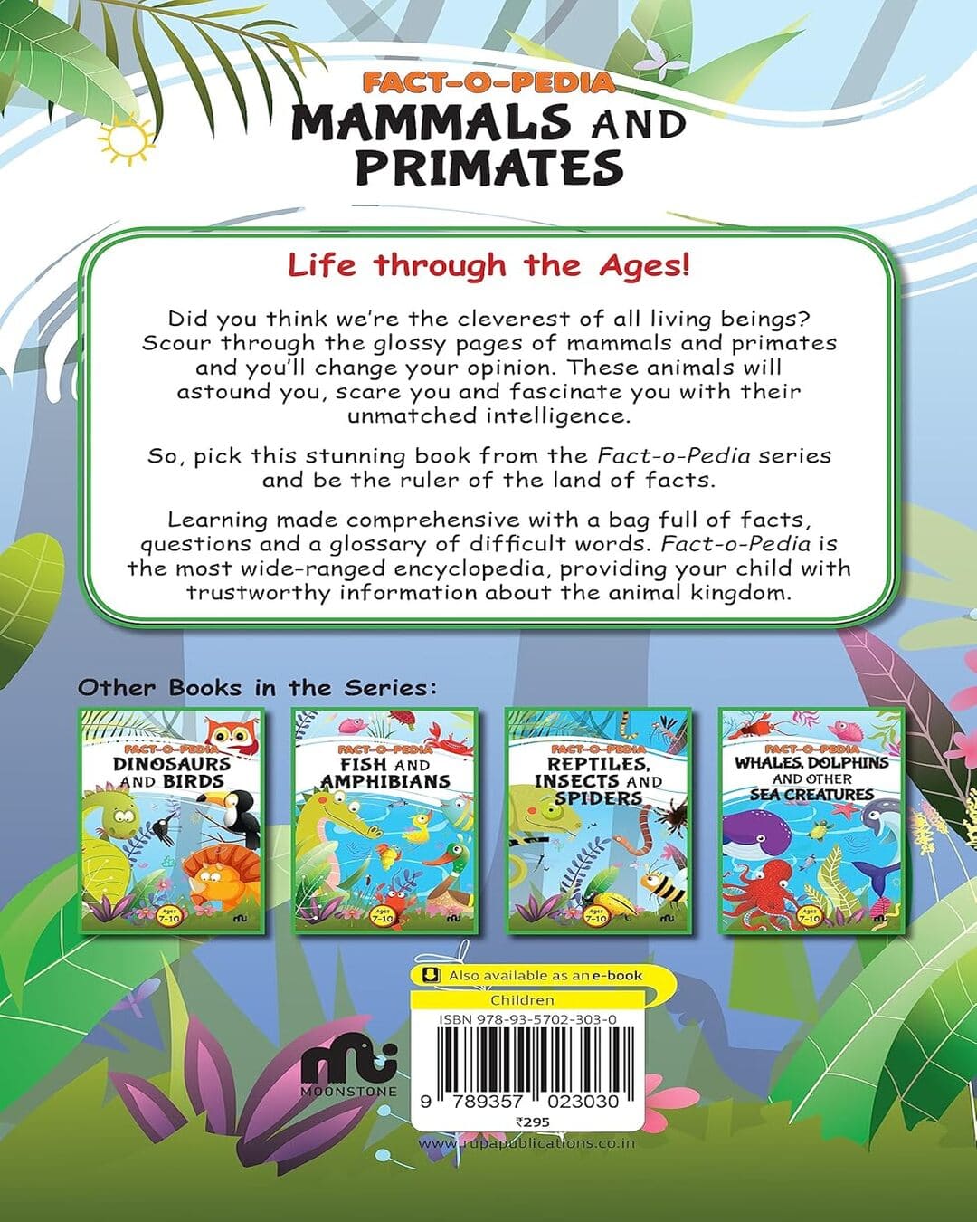 Fact-o-pedia: Mammals And Primates by Moonstone [Paperback]