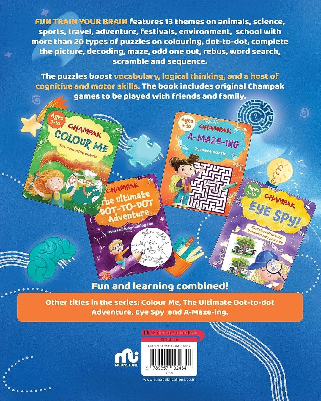 Fun Train Your Brain by Moonstone, Champak [Paperback]