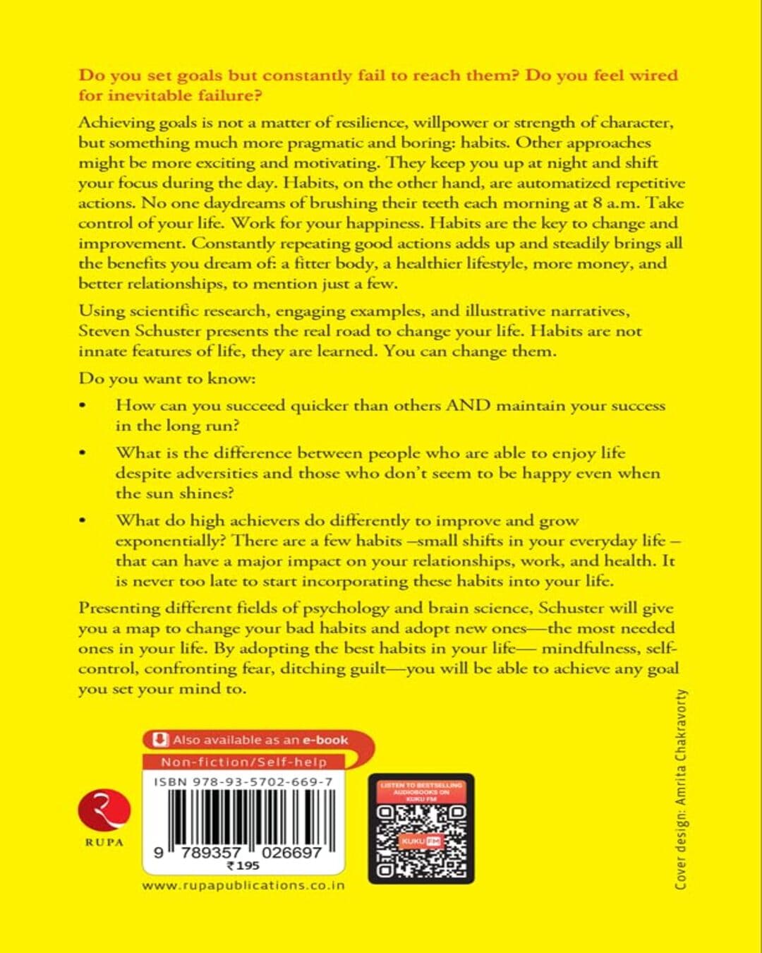 Habits Of The Disciplined Positive Changes For Your Mind And Soul by Steven Schuster [Paperback]