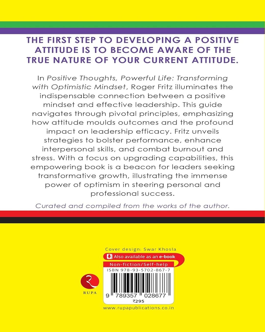 Positive Thoughts Powerful Life Transforming With Optimistic Mindset by Roger Fritz [Paperback]