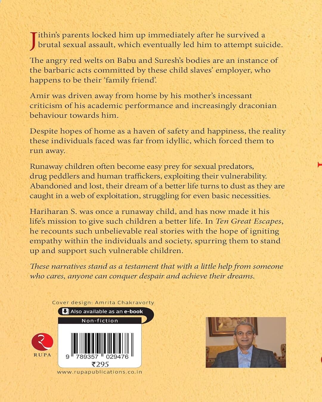 Ten Great Escapes: True Stories of Runaway Children by Hariharan S. [Paperback]