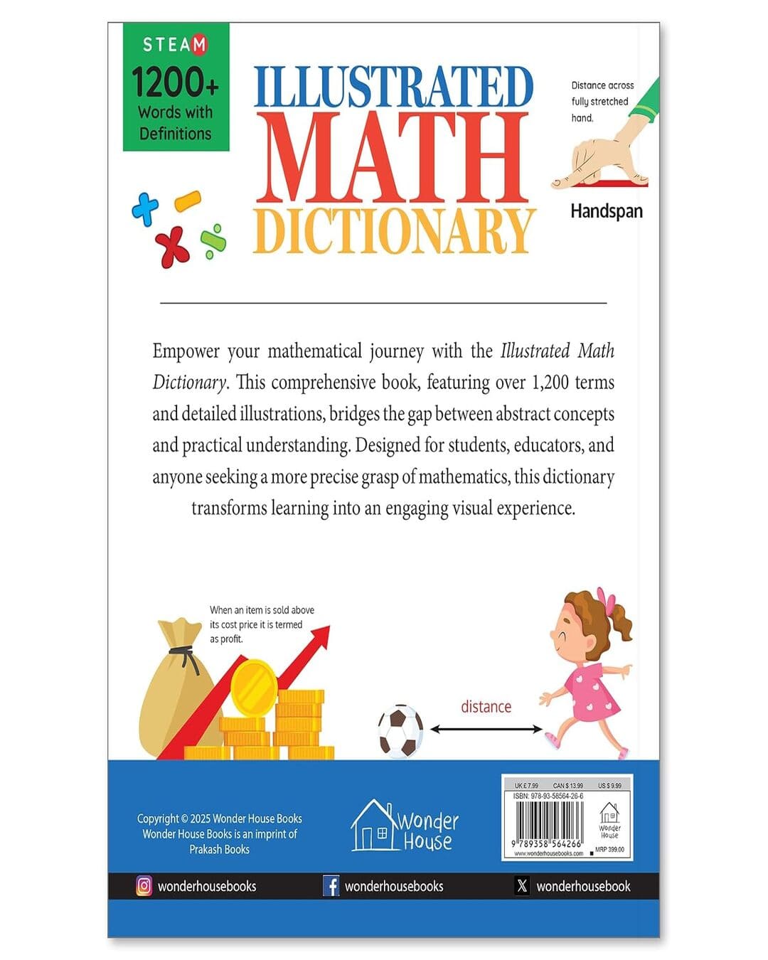 Maths Dictionary For Kids by Wonder House Books [Paperback]