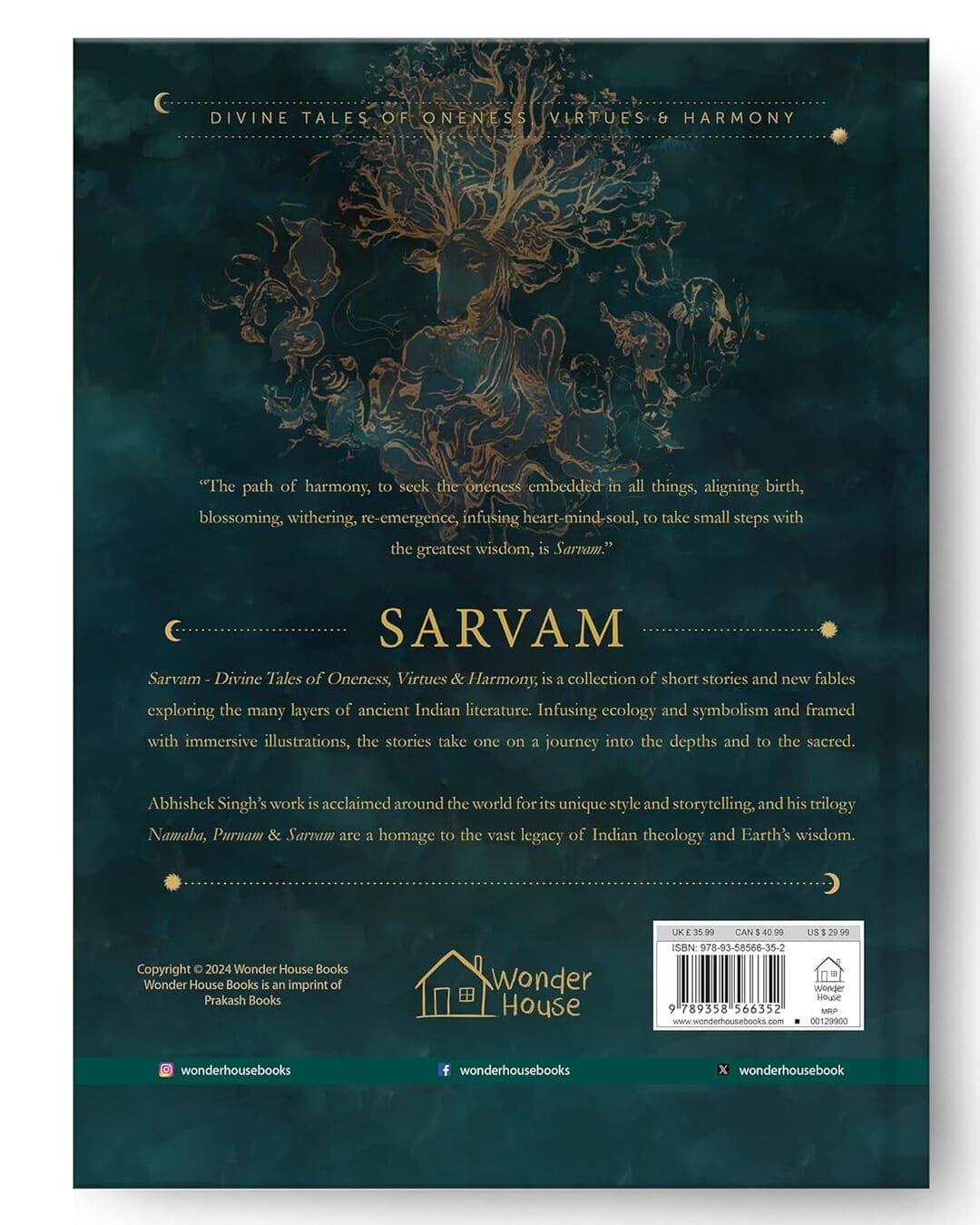 Sarvam: Divine Tales Of Oneness, Virtues & Harmony by Abhishek Singh [Hardcover]