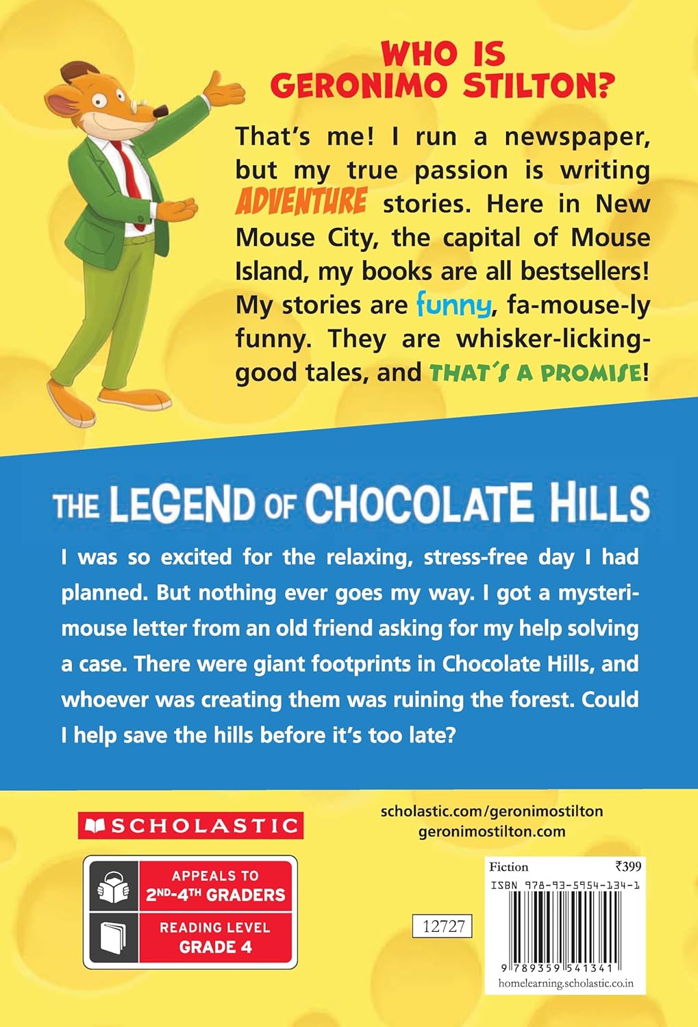 Geronimo Stilton #85: The Legend Of Chocolate Hills by Geronimo Stilton [Paperback]