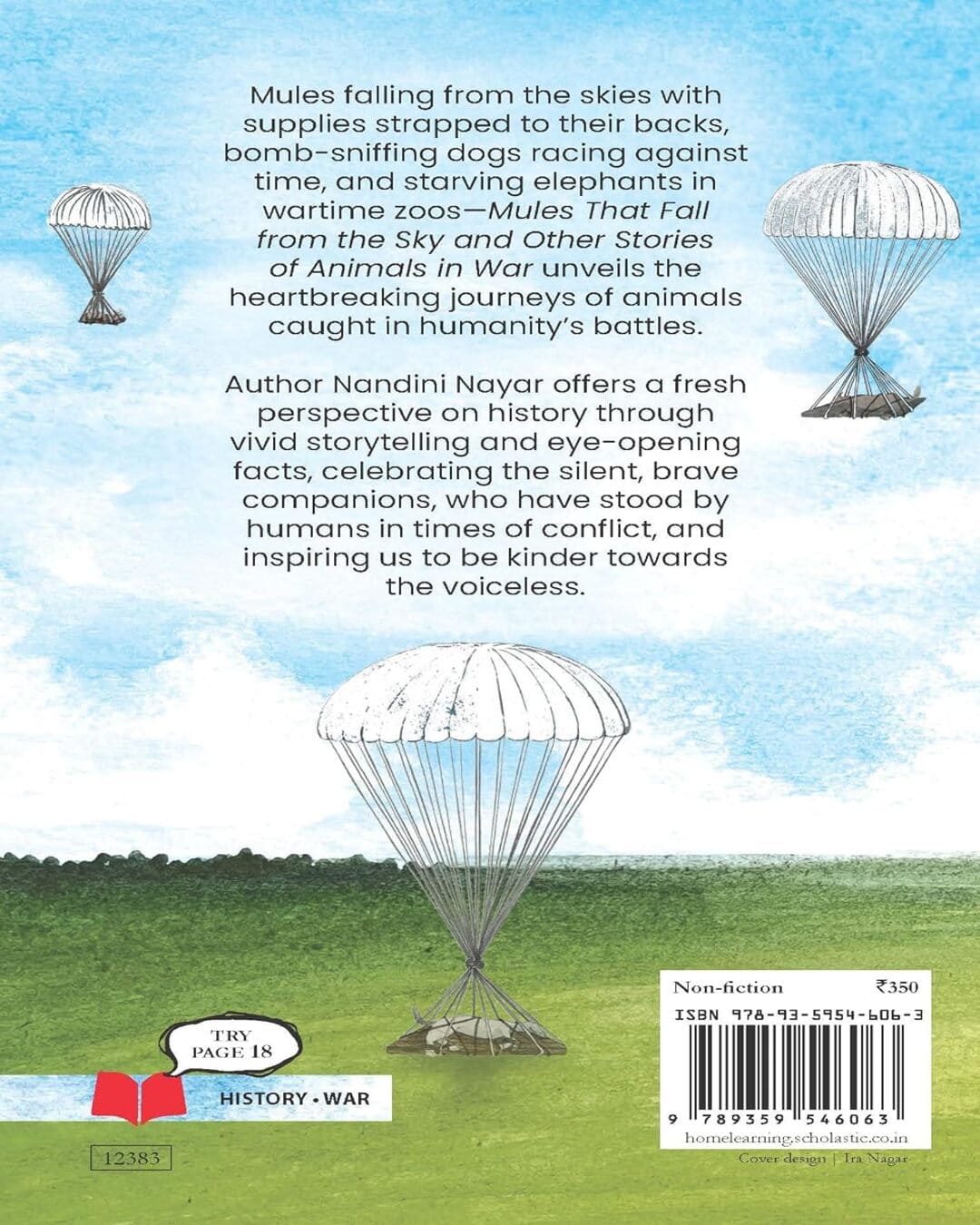 Mules That Fall From The Sky And Other Stories Of Animals In War by Nandini Nayar [Paperback]